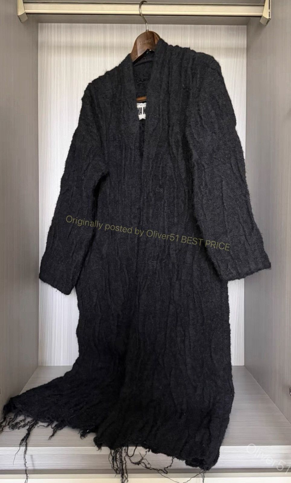 Uma Wang Uma Wang early cashmere‑mohair robe coat YYYY17/2610 Size S / US 4 / IT 40 - 1 Thumbnail