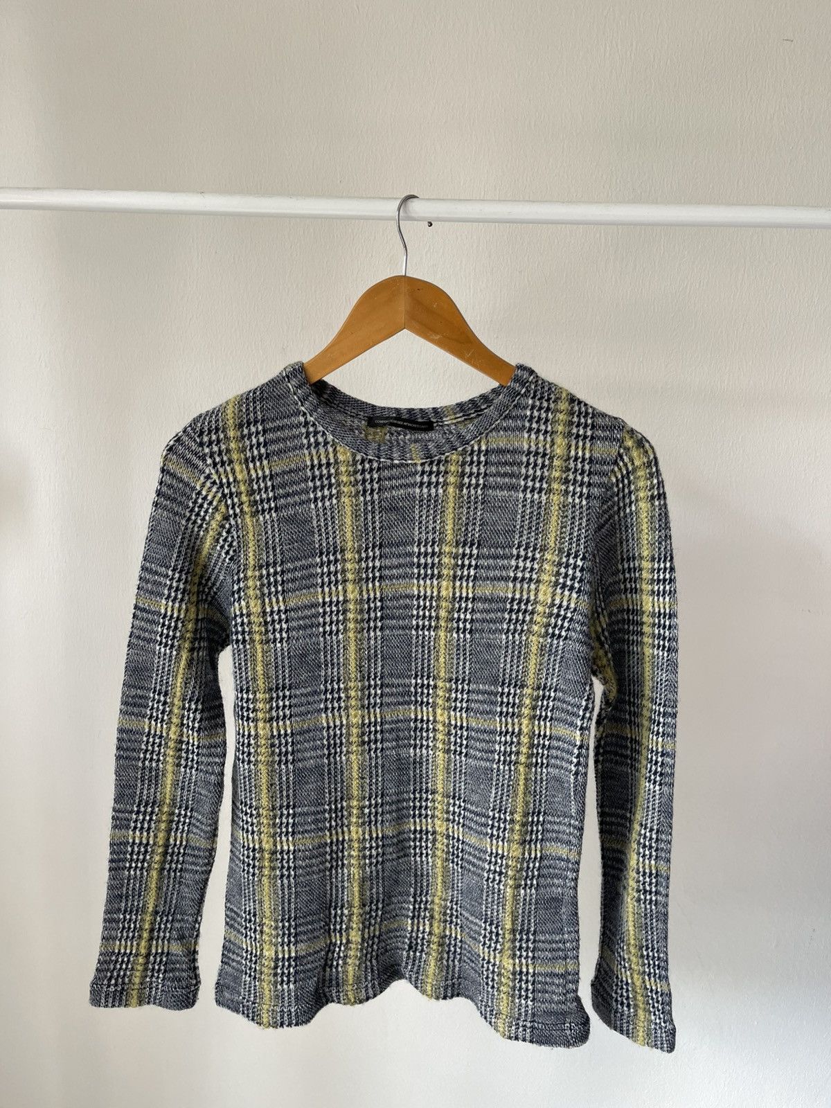 Y's × Yohji Yamamoto Yohji Yamamoto Plaid Wool Knitwear Size US XS / EU 42 / 0 - 1 Thumbnail