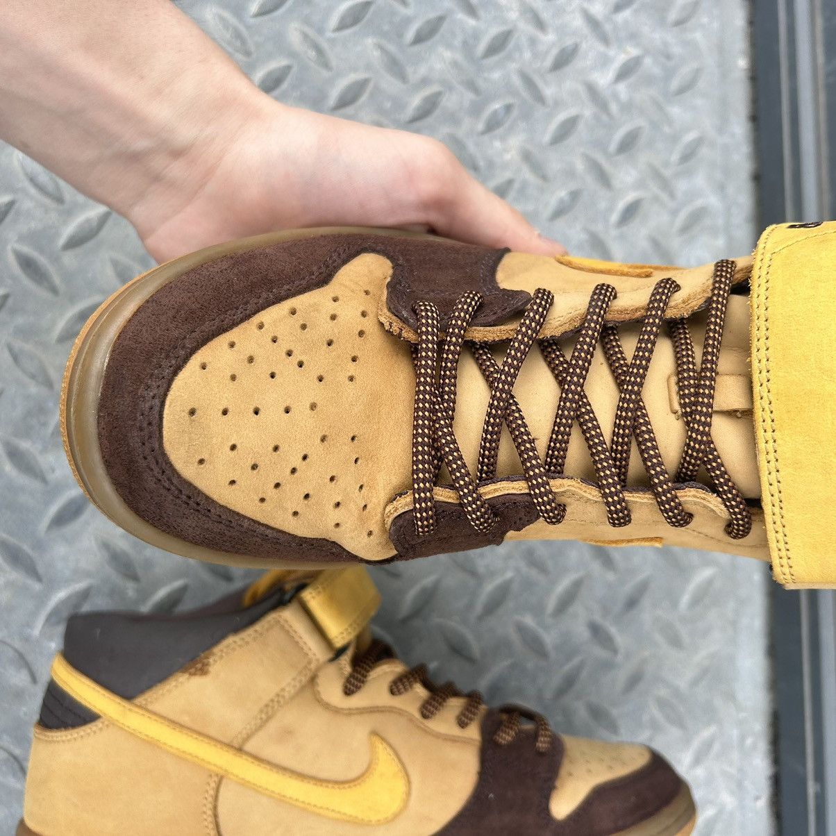 Nike Nike SB Dunk Mid Wheat Bronze 2006 Size US 8.5 / EU 41-42 - 4 Thumbnail