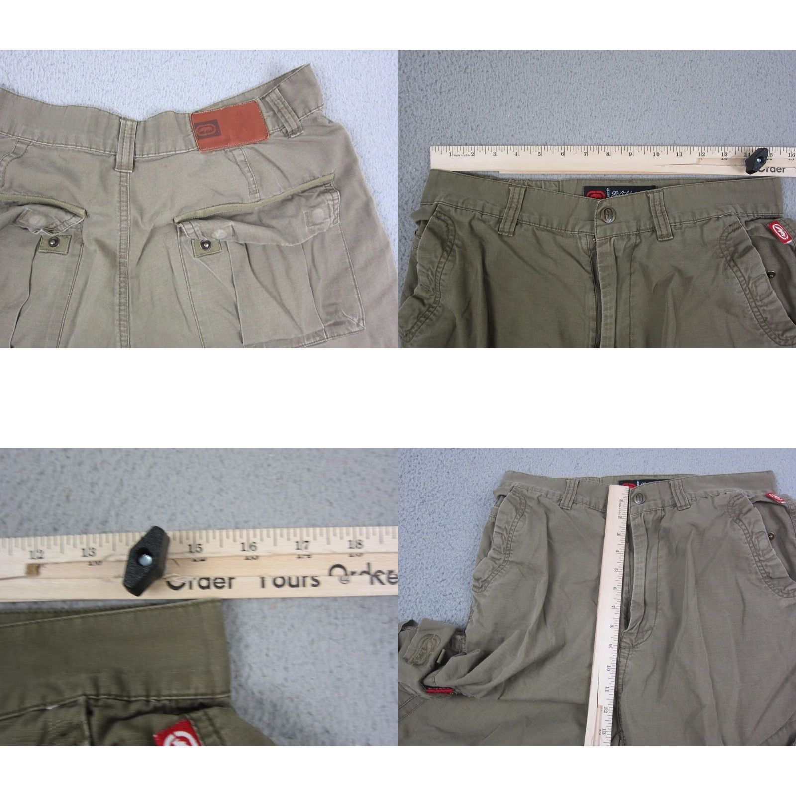 Ecko Unltd. Ecko Unltd. Shorts Cargo Canvas Zip Pockets Brown 30 Mens 90s Casual Workwear Vintage Style Finally 90s Theme Mens Size US 30 / EU 46 - 8 Thumbnail