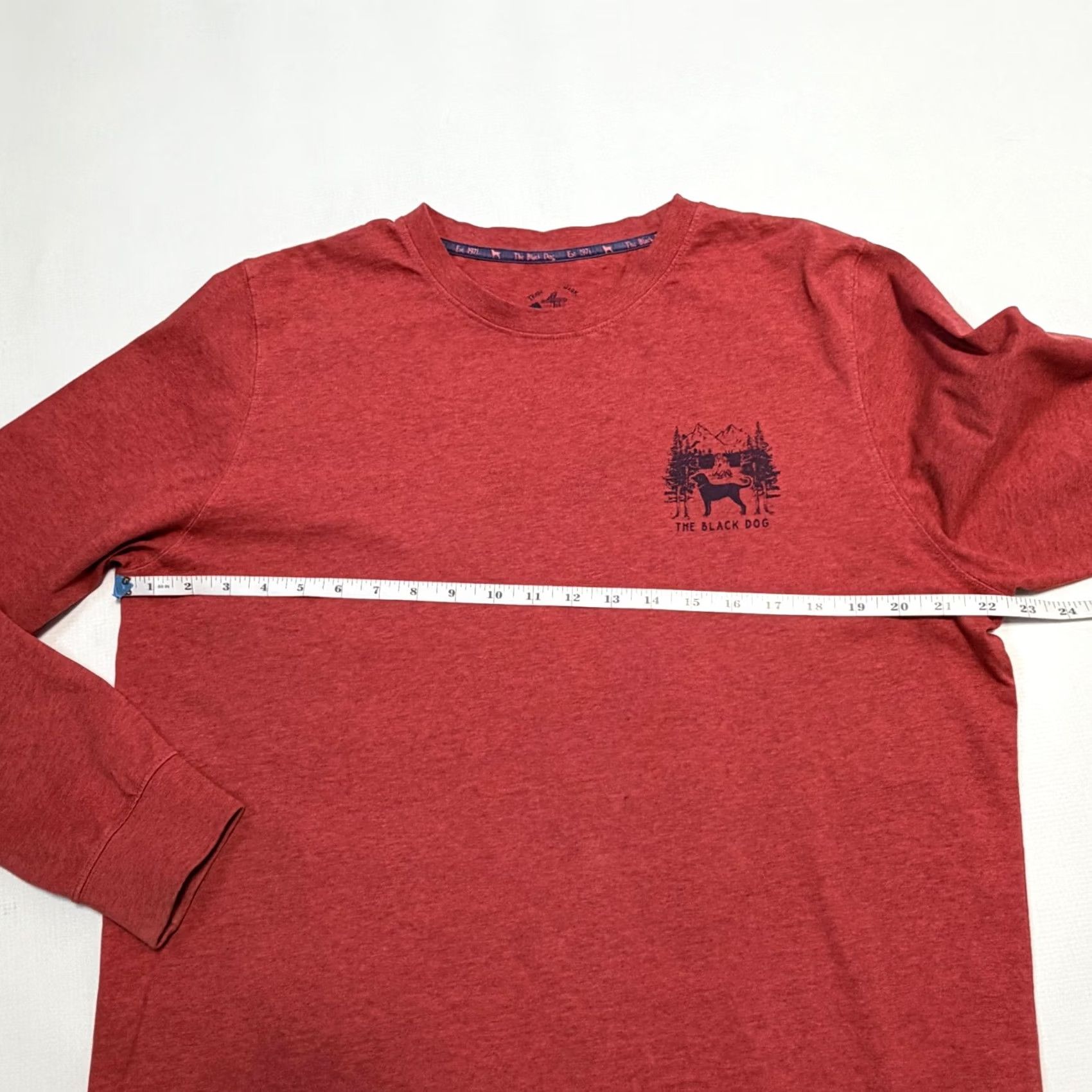 Alife The Black Dog Shirt Mens Long Sleeve Red Crew Neck Graphic Print Life Off The Leash Size US M / EU 48-50 / 2 - 5 Thumbnail