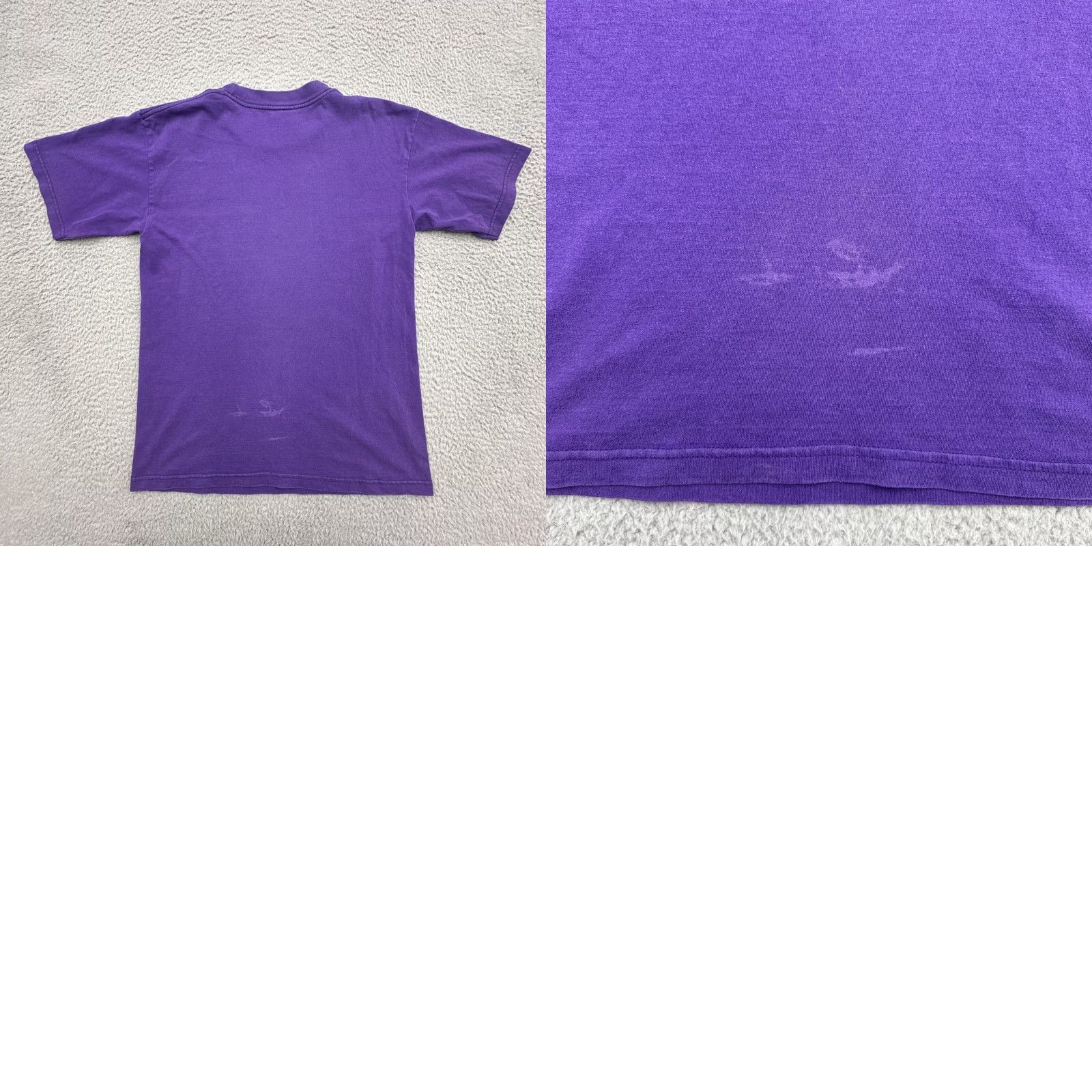 Vintage VINTAGE Bayside Mens M Purple T Shirt USA Made Dance Often Logo Solid Short Sleeve Crew Neck Size US M / EU 48-50 / 2 - 10 Thumbnail