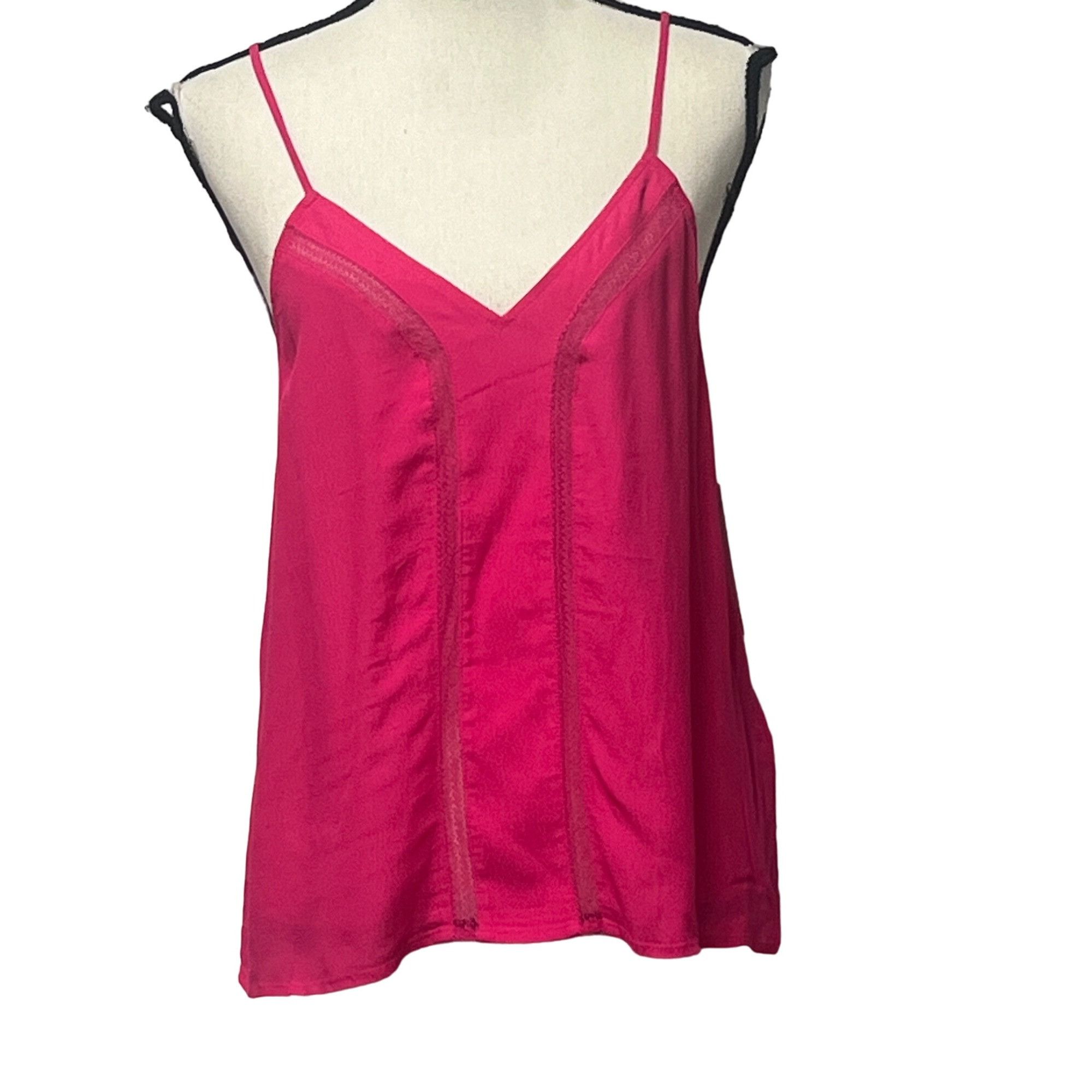 Other Treasure & Bond Lace Inset Camisole, Pink Electric, Sz. M Size M / US 6-8 / IT 42-44 - 2 Thumbnail