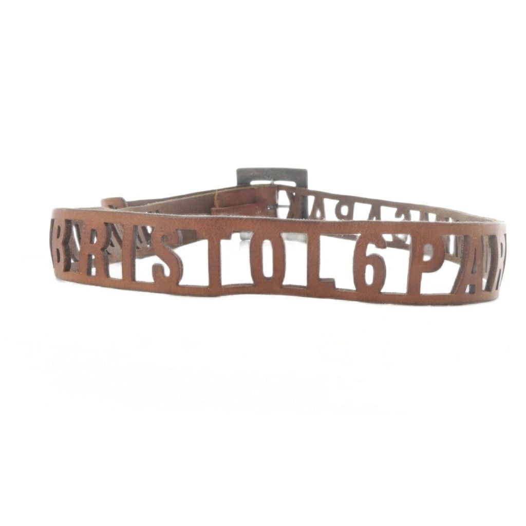 Maison Margiela Martin Margiela 14 Cut Leather Belt Brown One Size Size ONE SIZE - 4 Thumbnail
