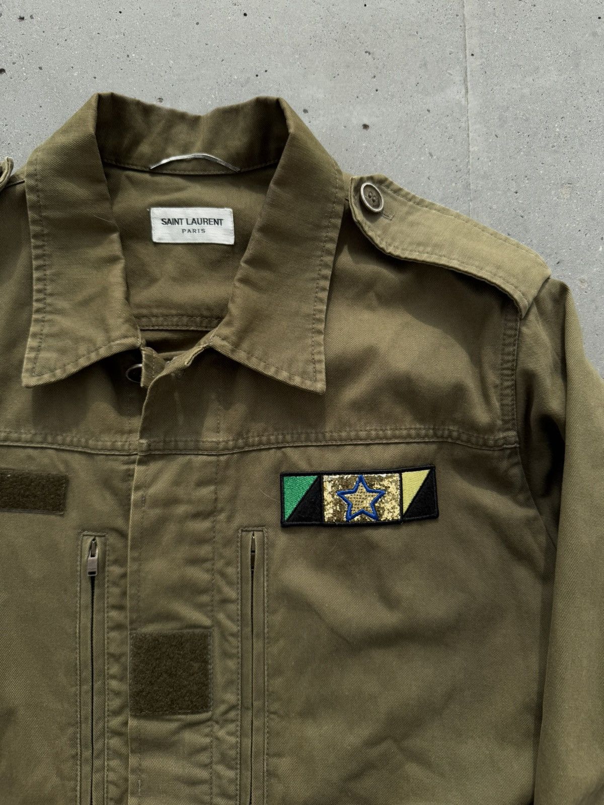 Hedi Slimane × Saint Laurent Paris × Yves Saint Laurent HEDI SLIMANE Saint Laurent sweet dreams SLP Military Jacket Size US L / EU 52-54 / 3 - 4 Thumbnail