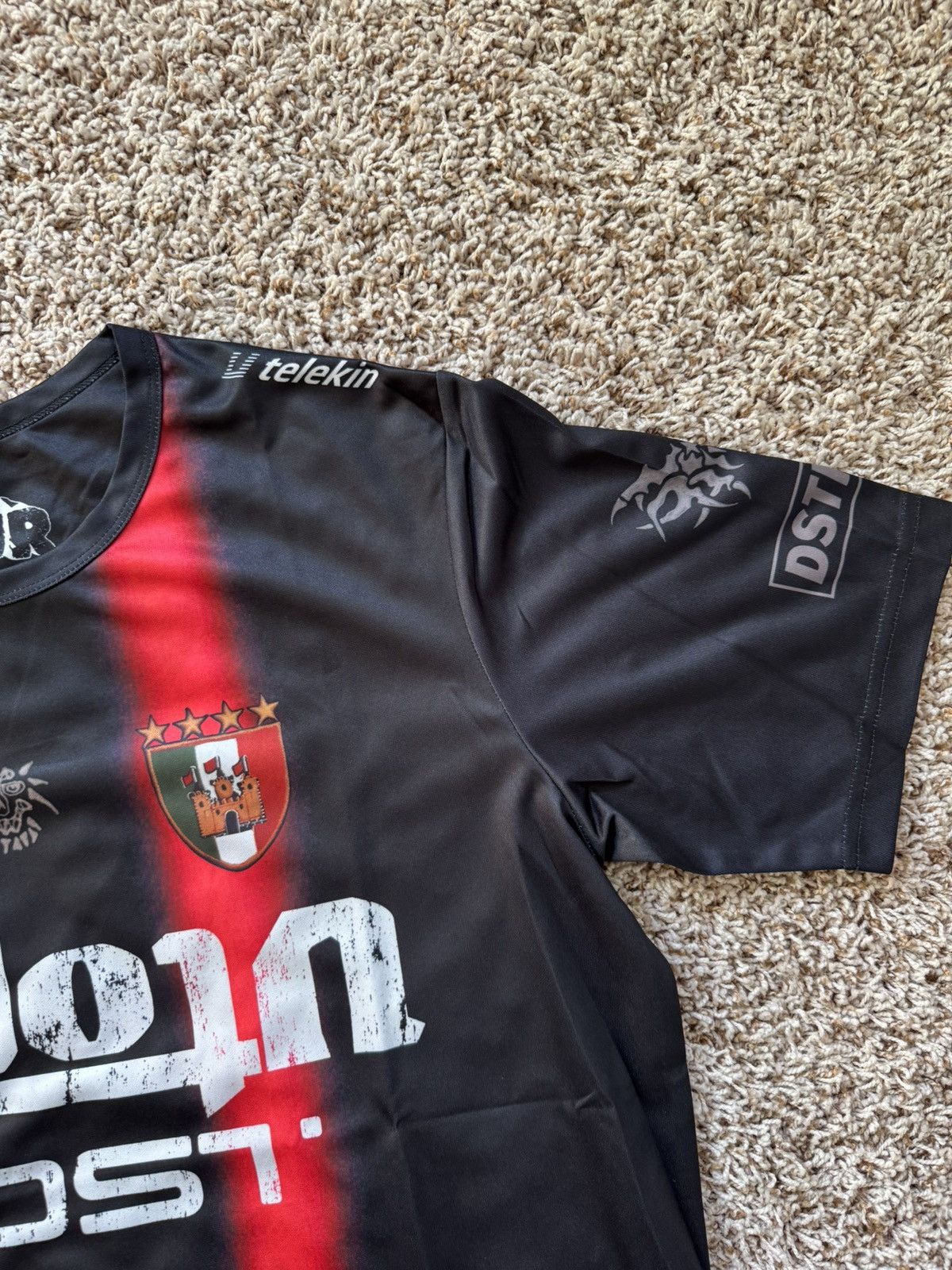 Travis Scott Italy Soccer Jersey Black Red
