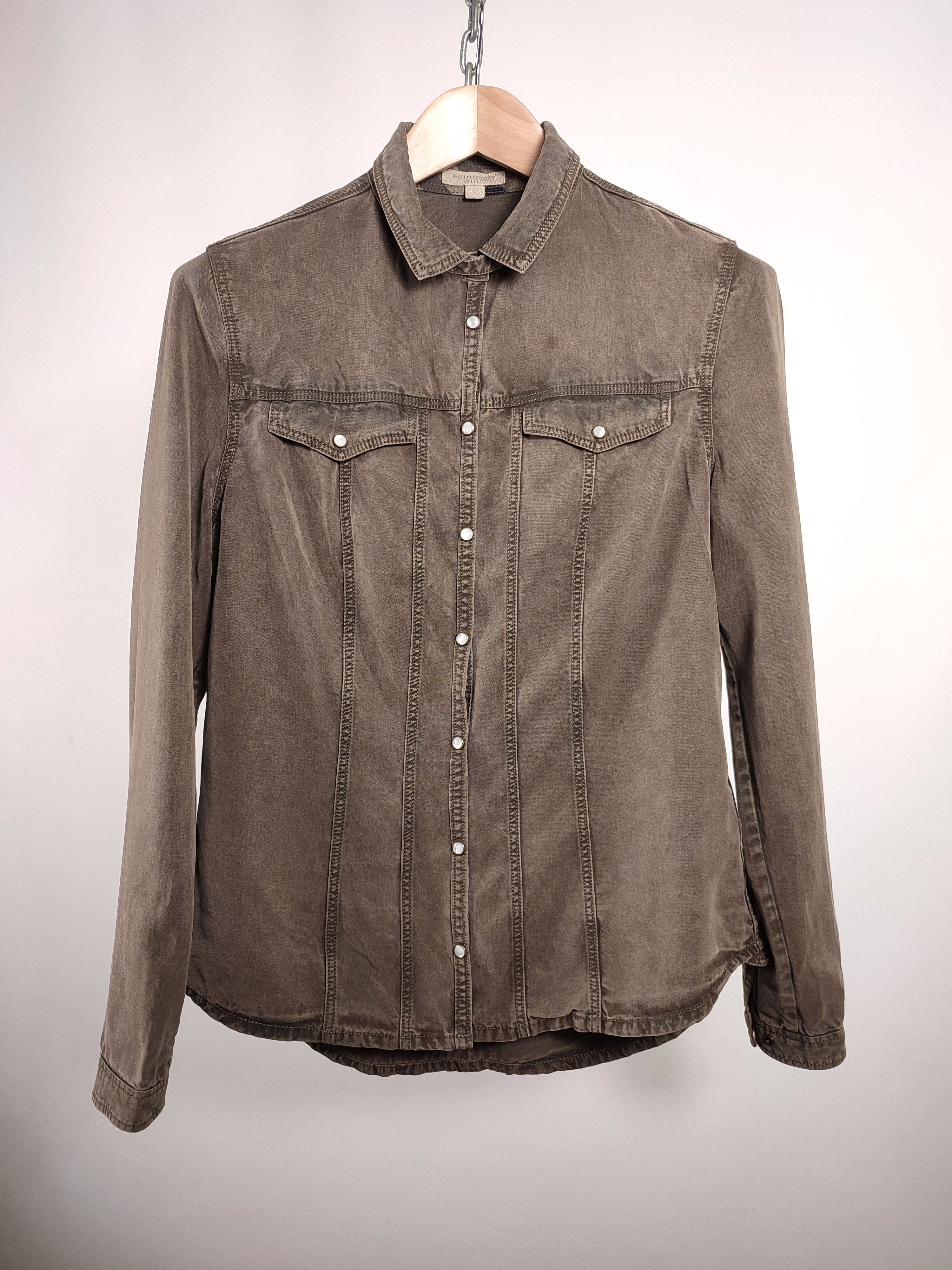 Burberry Burberry Viscose Shirt Size L / US 10 / IT 46 - 2 Thumbnail