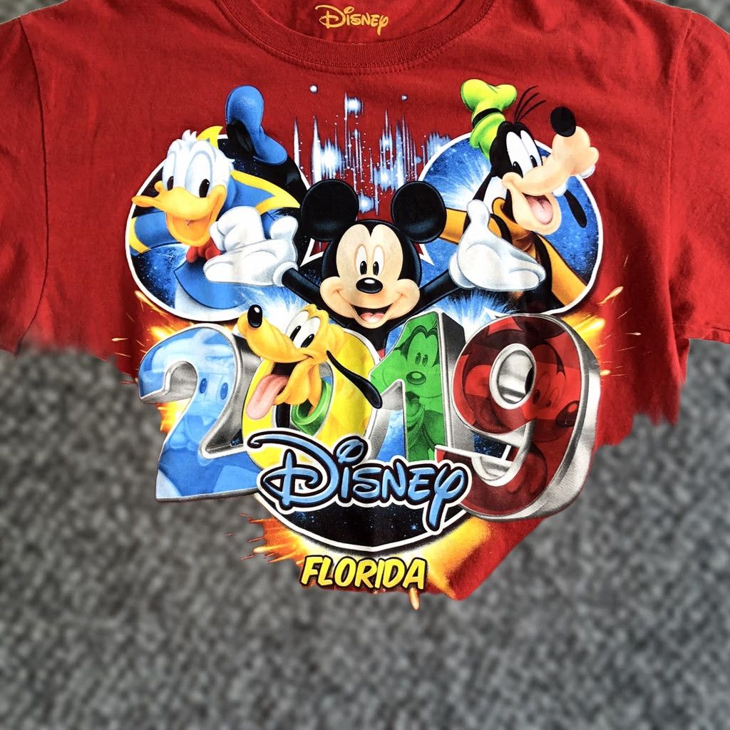 Disney VINTAGE Disney Mickey Mouse and Friends Florida 2019 Red T-Shirt Mens Size Small R14 Size US S / EU 44-46 / 1 - 1 Thumbnail