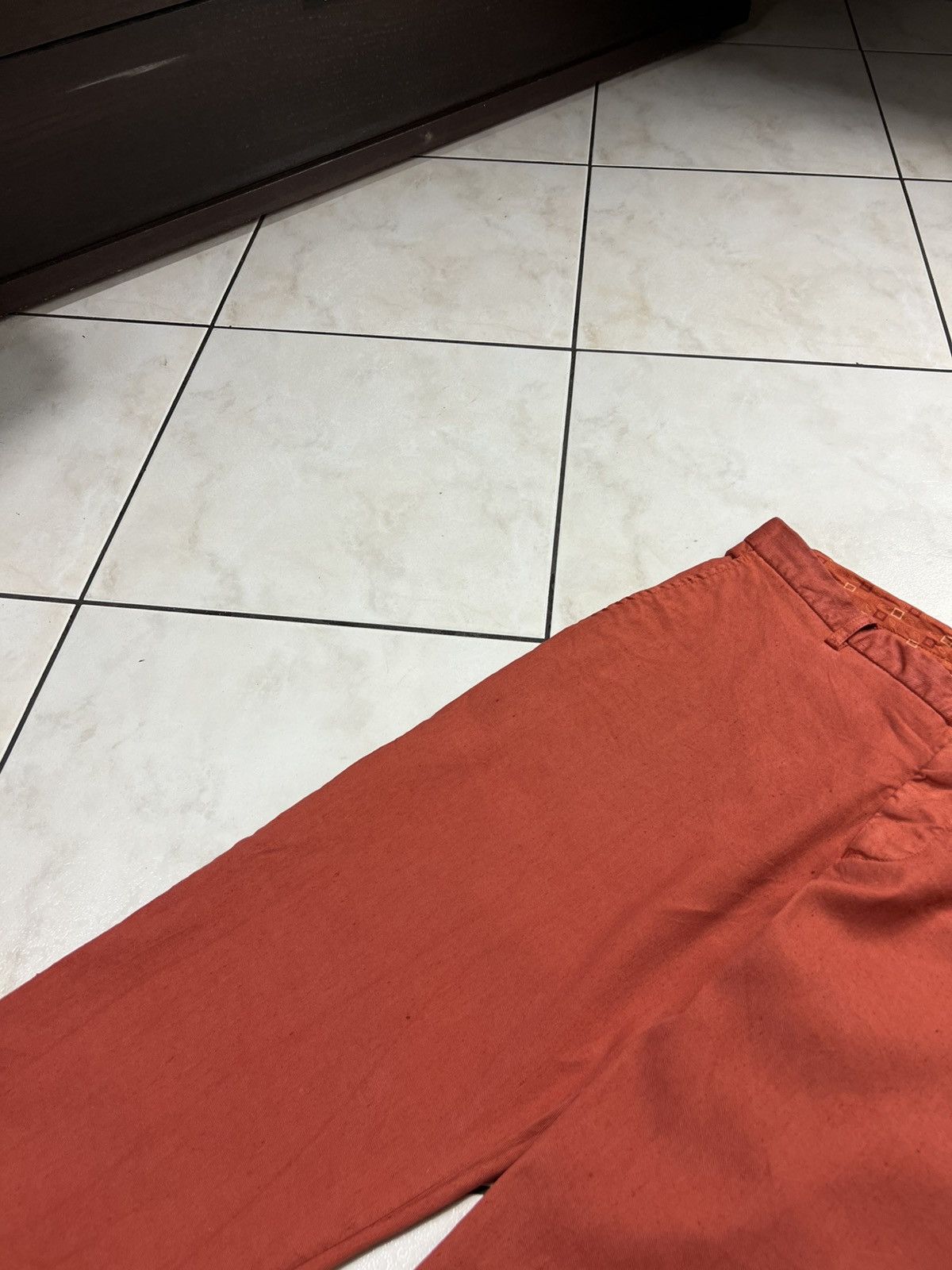Etro Etro Milano casual linen cotton chino orange trousers Size US 34 / EU 50 - 8 Thumbnail