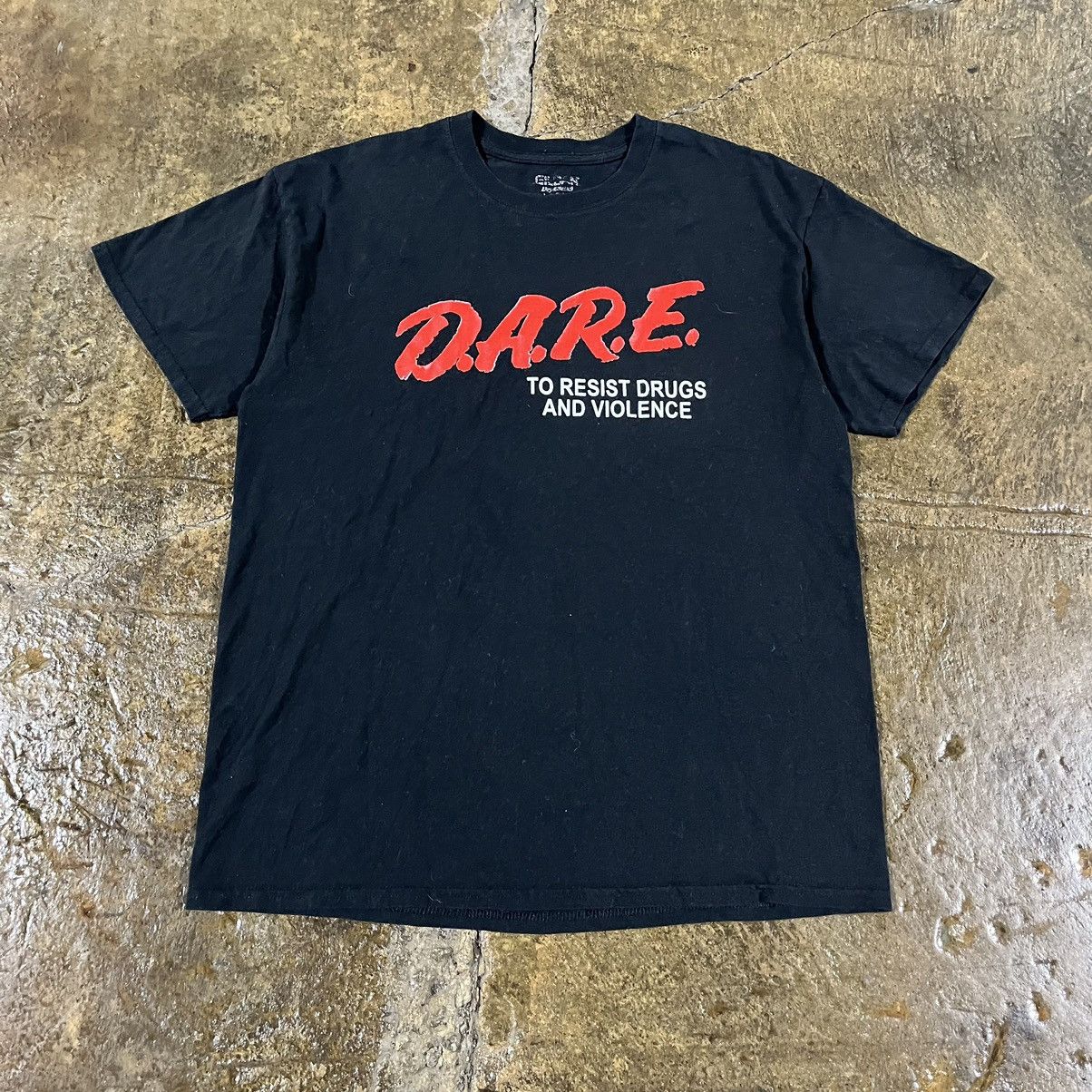 D.A.R.E × Vintage DARE Vintage Y2K Crazy Logo Anti-Drug Tee Shirt Size Medium Size US M / EU 48-50 / 2 - 2 Thumbnail