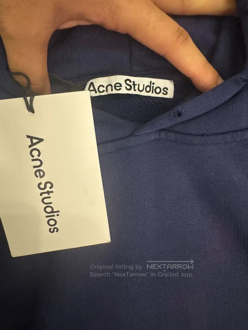 Acne Studios Acne Studios A dark blue hooded sweatshirt Size US L / EU 52-54 / 3 - 3 Thumbnail