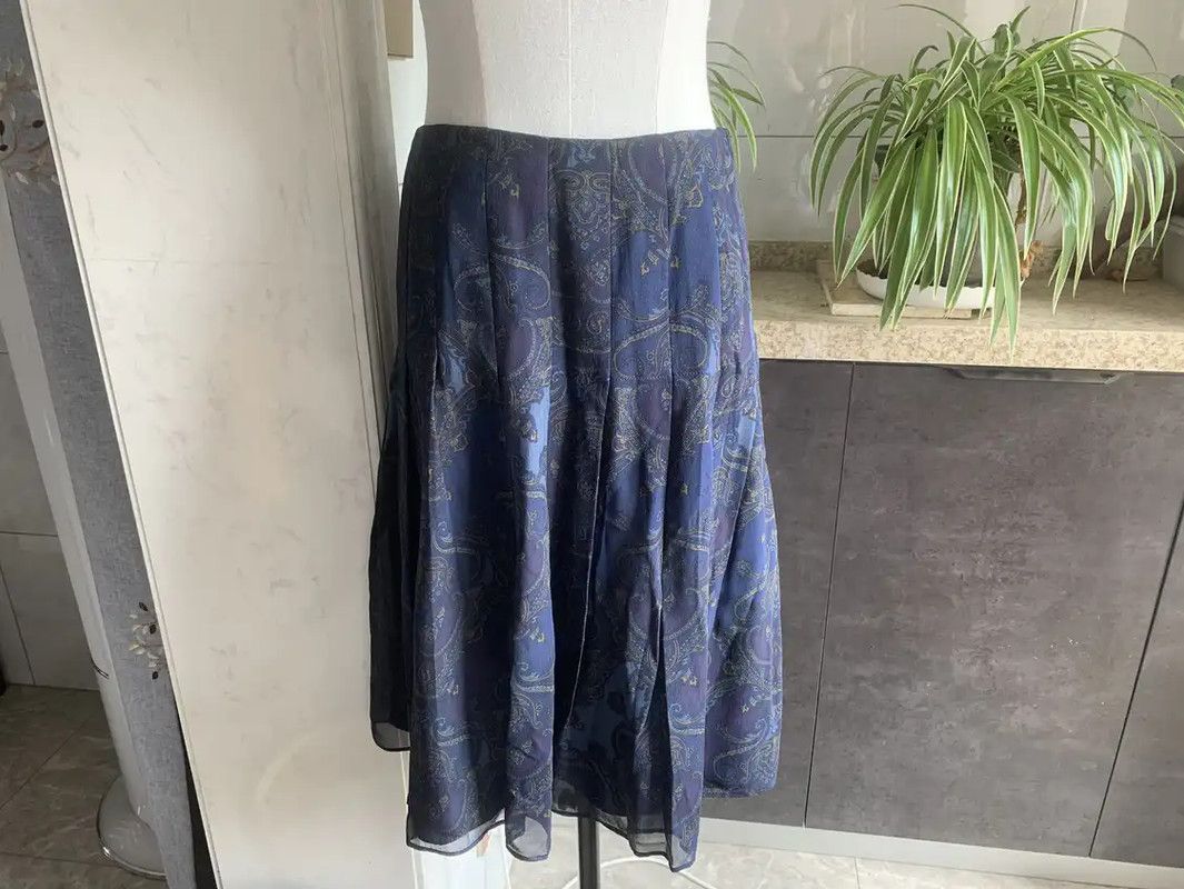 Burberry Burberry Colorful Silk Women's Midi Skirt Size 23" - 1 Thumbnail