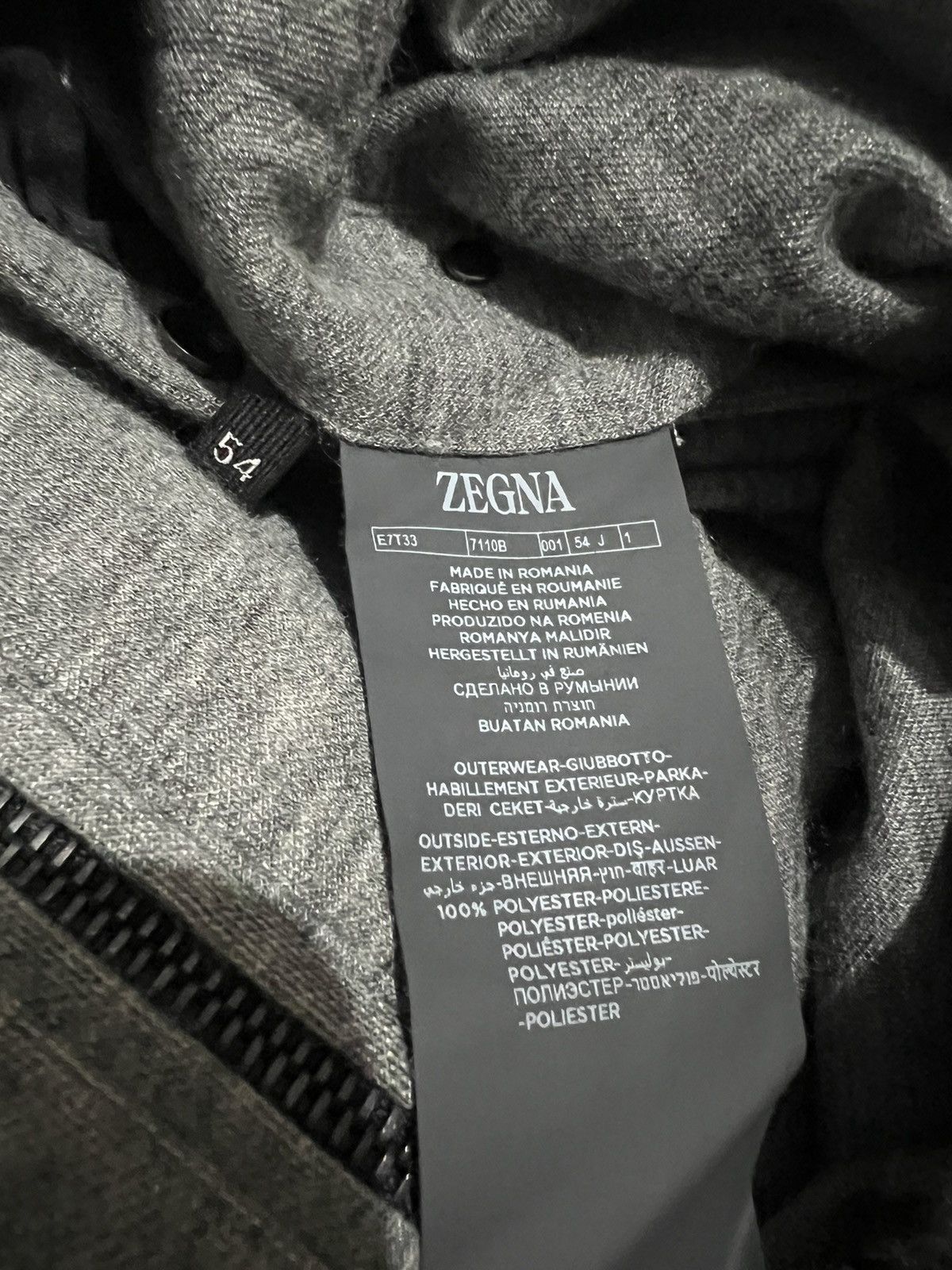 Ermenegildo Zegna Zegna Logo Reversible Zephyr Vest Size US L / EU 52-54 / 3 - 9 Thumbnail