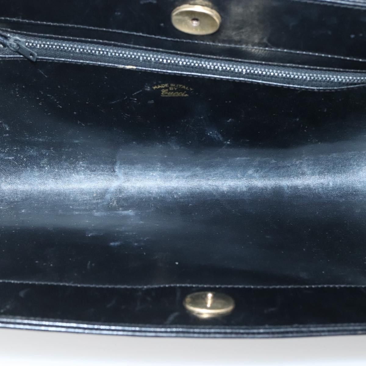 Gucci GUCCI Chain Shoulder Bag Suede Black Gold Size ONE SIZE - 15 Thumbnail