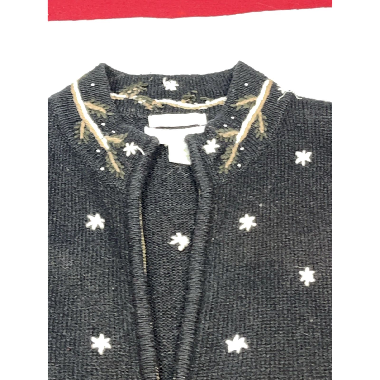 Vintage VINTAGE CJ Banks Black Red Cardinal Winter Snow Holiday Vest Women 1XL Zip Embroidery Christmas Birds Sweater Vest Women Plus Size 1XL Size XXL / US 16-18 / IT 52-54 - 6 Thumbnail
