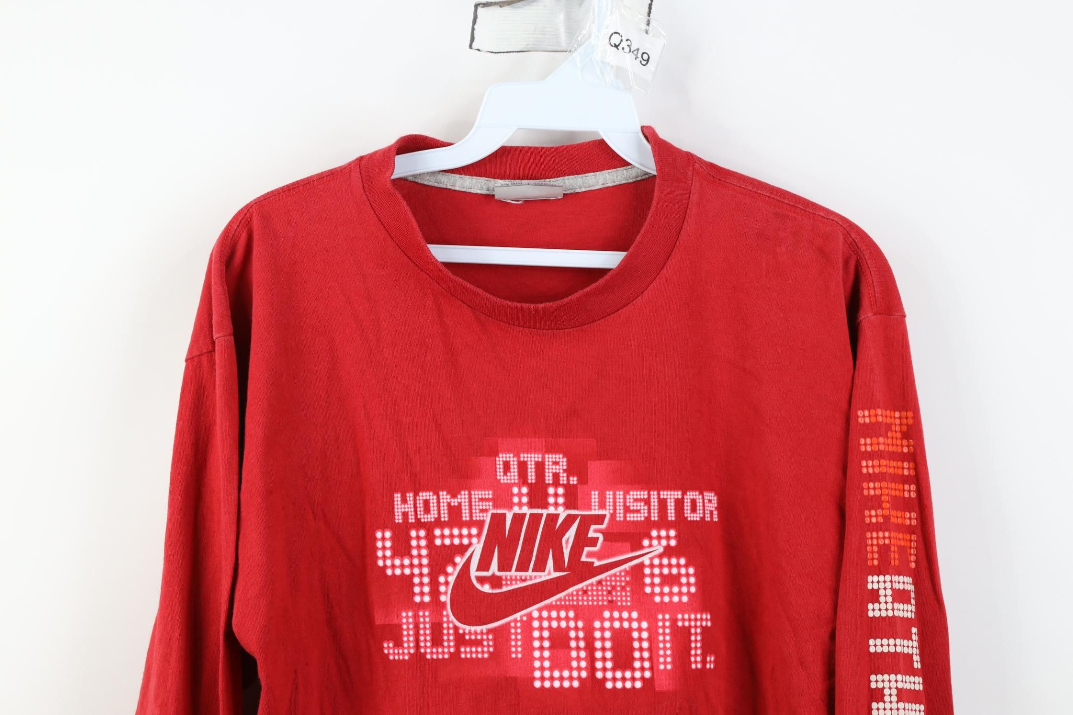 Nike Vintage Y2K Nike Scott Center Swoosh Long Sleeve T-Shirt Red Size US S / EU 44-46 / 1 - 2 Thumbnail