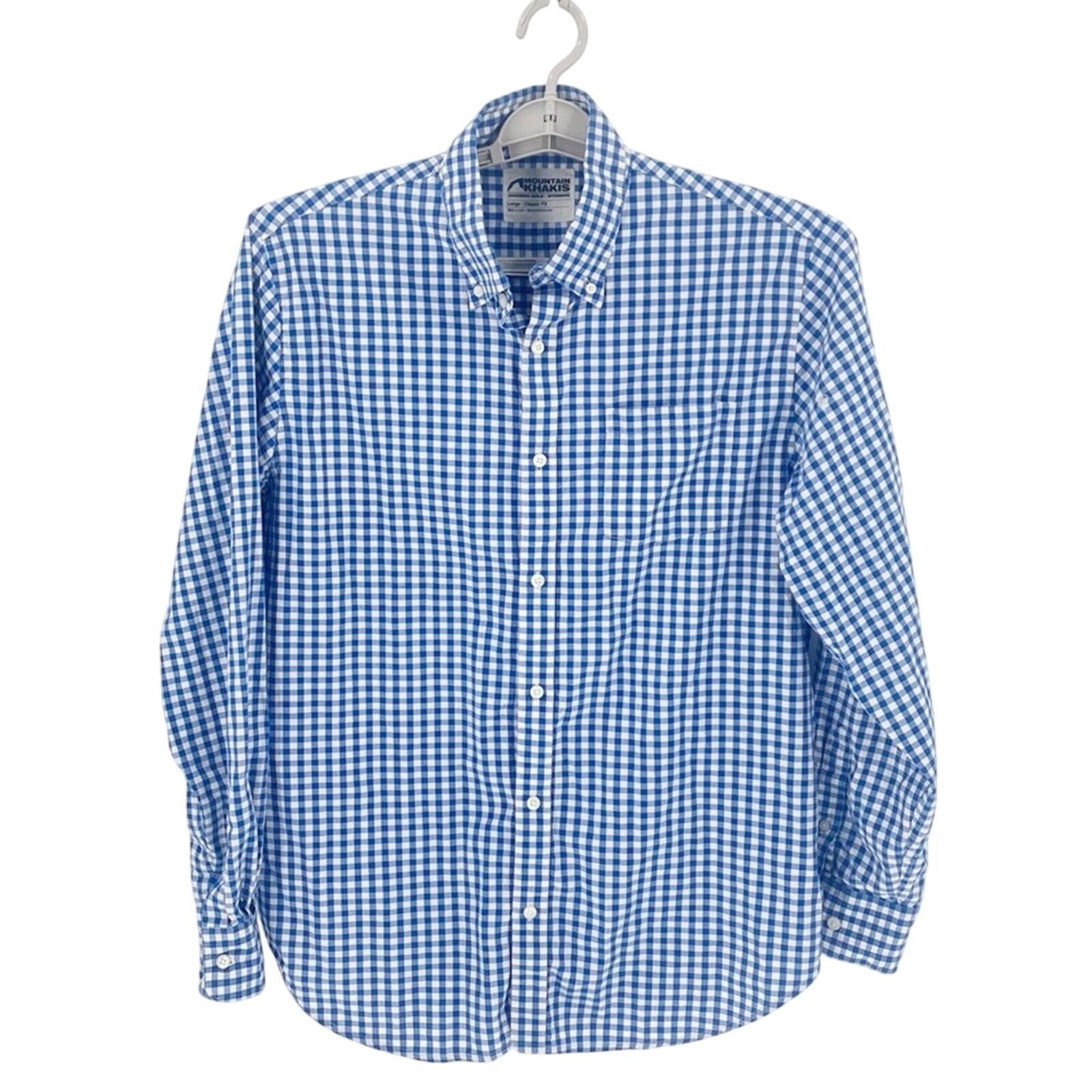 Mountain Khakis Mountain Khakis Classic fit blue white checked button down Size US L / EU 52-54 / 3 - 1 Thumbnail