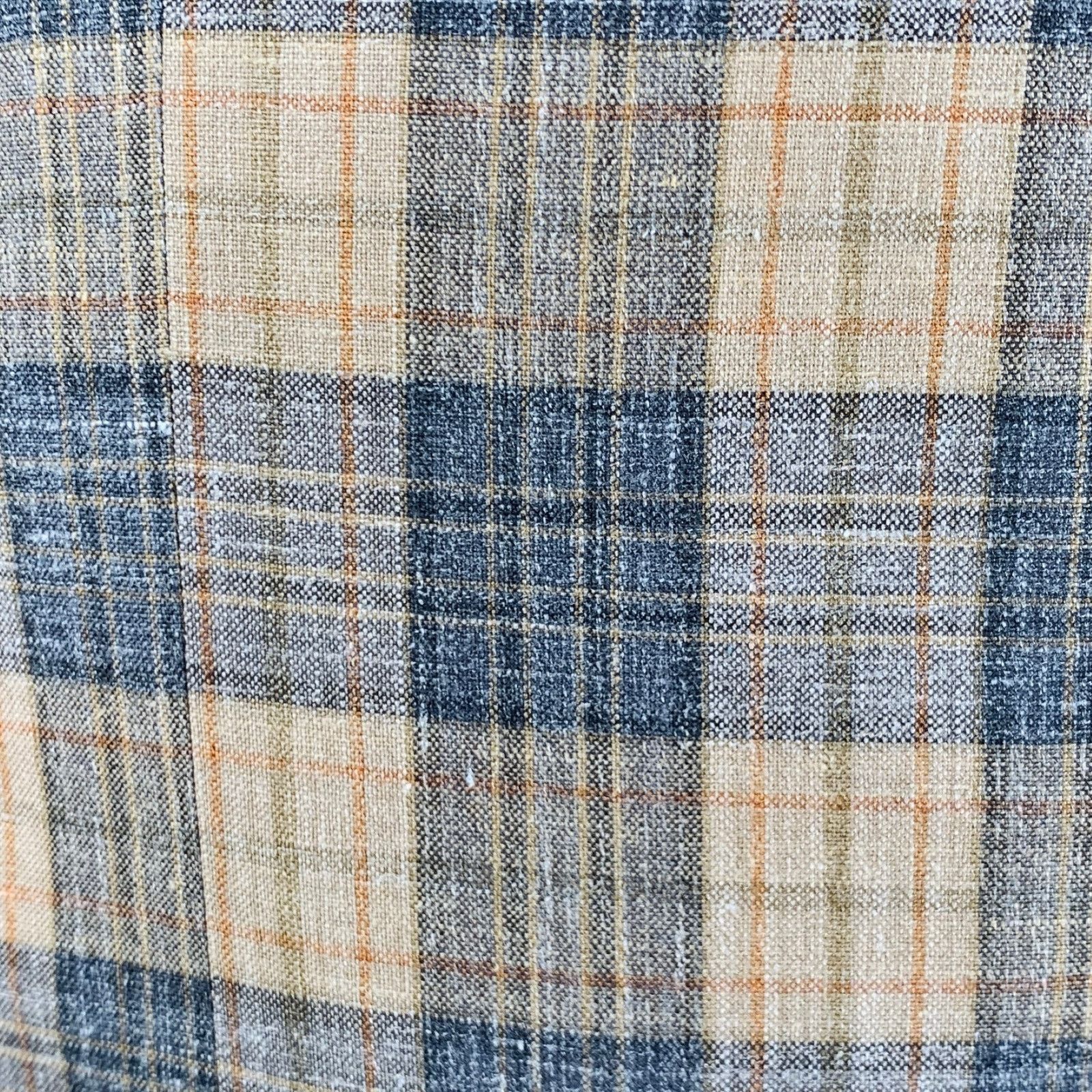 Southwick SOUTHWICK CLOTHES Size 42 Tan Grey Plaid Sport Coat Size 42R - 2 Thumbnail
