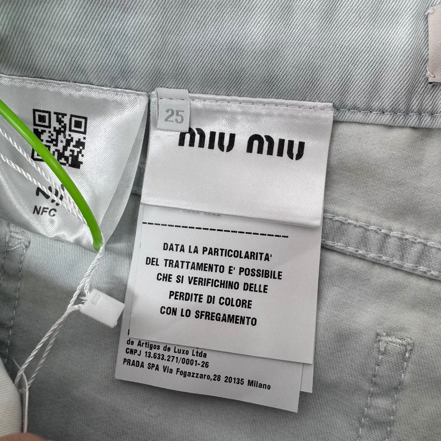 Miu Miu MIU MIU Logo Light Blue Denim Mini Short 25 99new Size 25" / US 0 / IT 36 - 6 Thumbnail