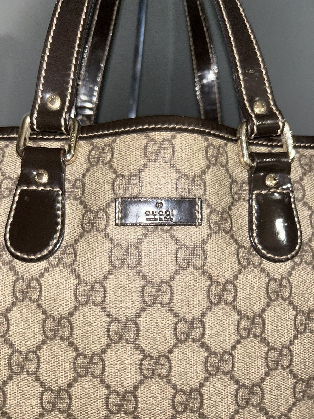 Gucci Gucci GG Supreme Coated Canvas Medium Tote bag Size ONE SIZE - 6 Thumbnail