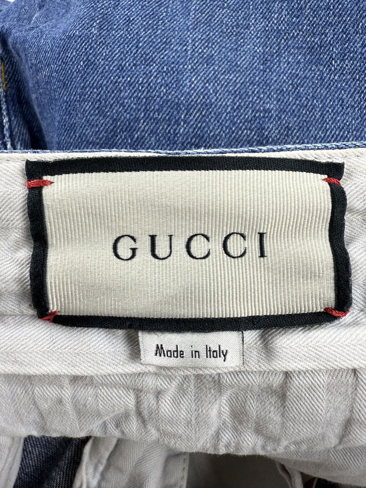 Gucci Gucci Embroidered Logo Denim Pants Size US 34 / EU 50 - 7 Thumbnail