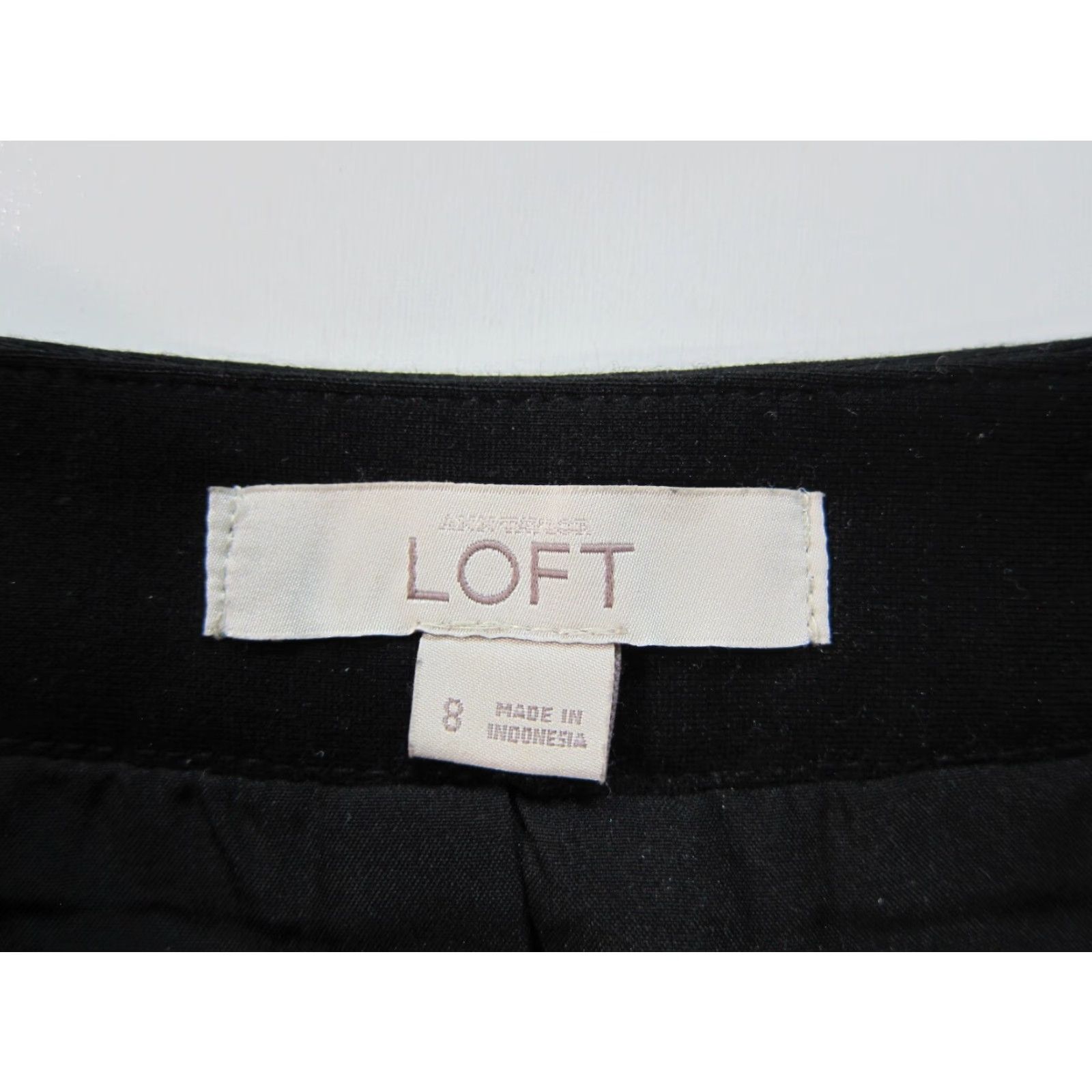 Ann Taylor VINTAGE Ann Taylor Loft Black Metallic Sparkly Pleated Straight Pencil Skirt Women 8 Size 30" / US 8 / IT 44 - 3 Thumbnail