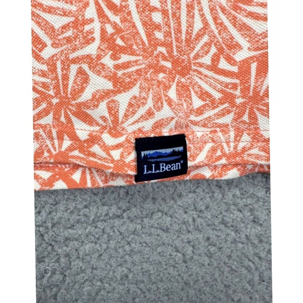 Vintage L.L. Bean Polo Shirt Mens Large Orange Geometric Traditional Fit Rugby Shirt Size US L / EU 52-54 / 3 - 4 Thumbnail