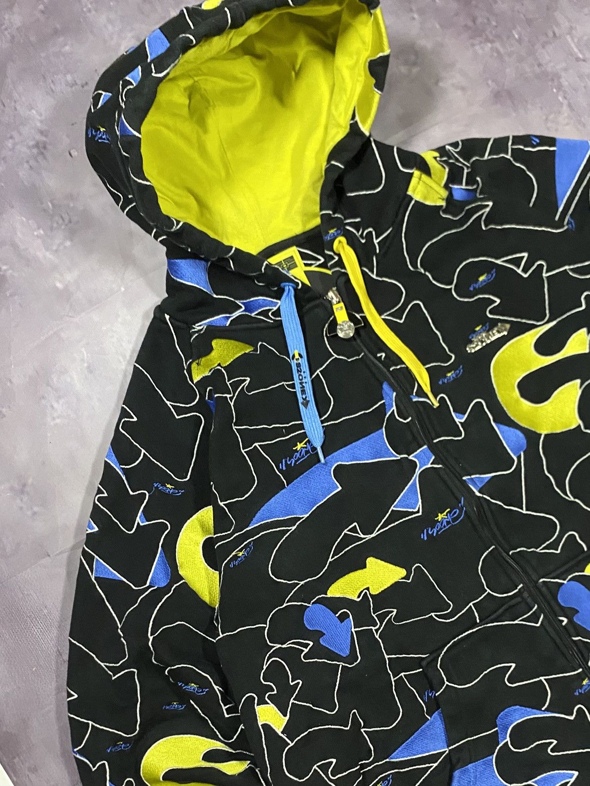 Swagger S2one All-Over Print Full-Zip Hoodie - Y2K /Streetwear Style Size US XXL / EU 58 / 5 - 2 Thumbnail