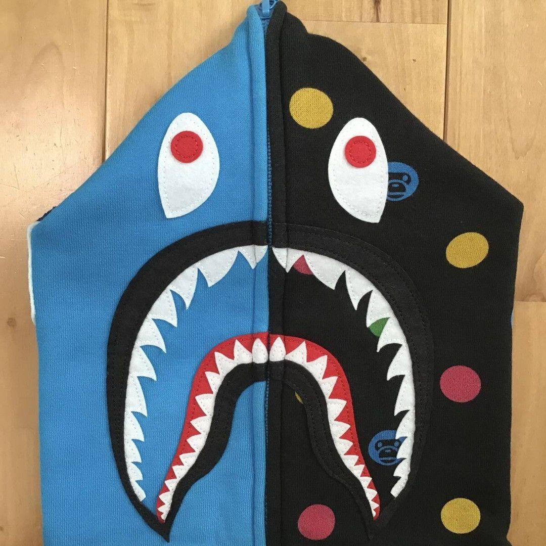 Bape BAPE Dot Milo Shark Full Zip Hoodie a bathing ape Size US S / EU 44-46 / 1 - 3 Thumbnail