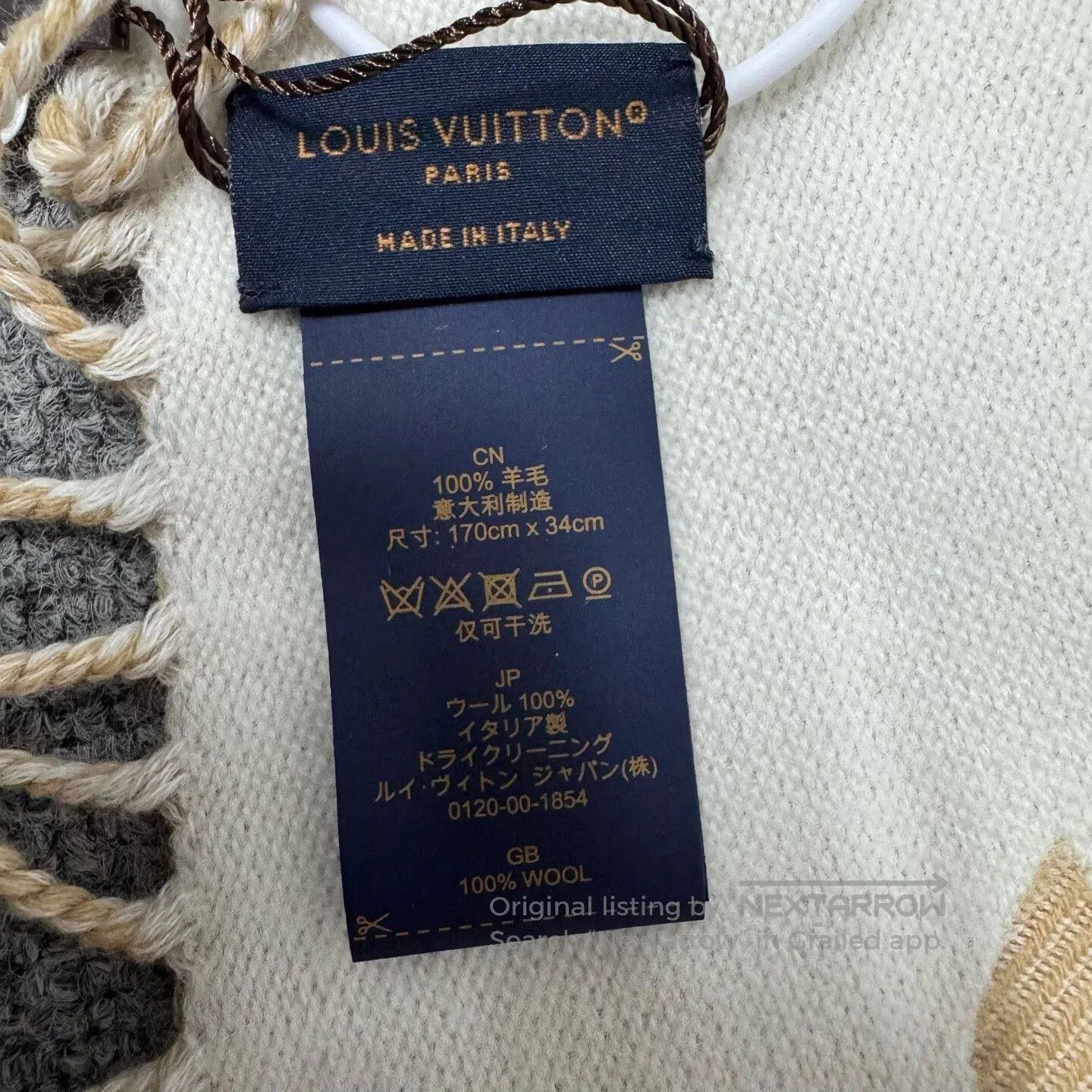 Louis Vuitton Louis Vuitton Reversible Monogram Wool Scarf. Size ONE SIZE - 6 Thumbnail