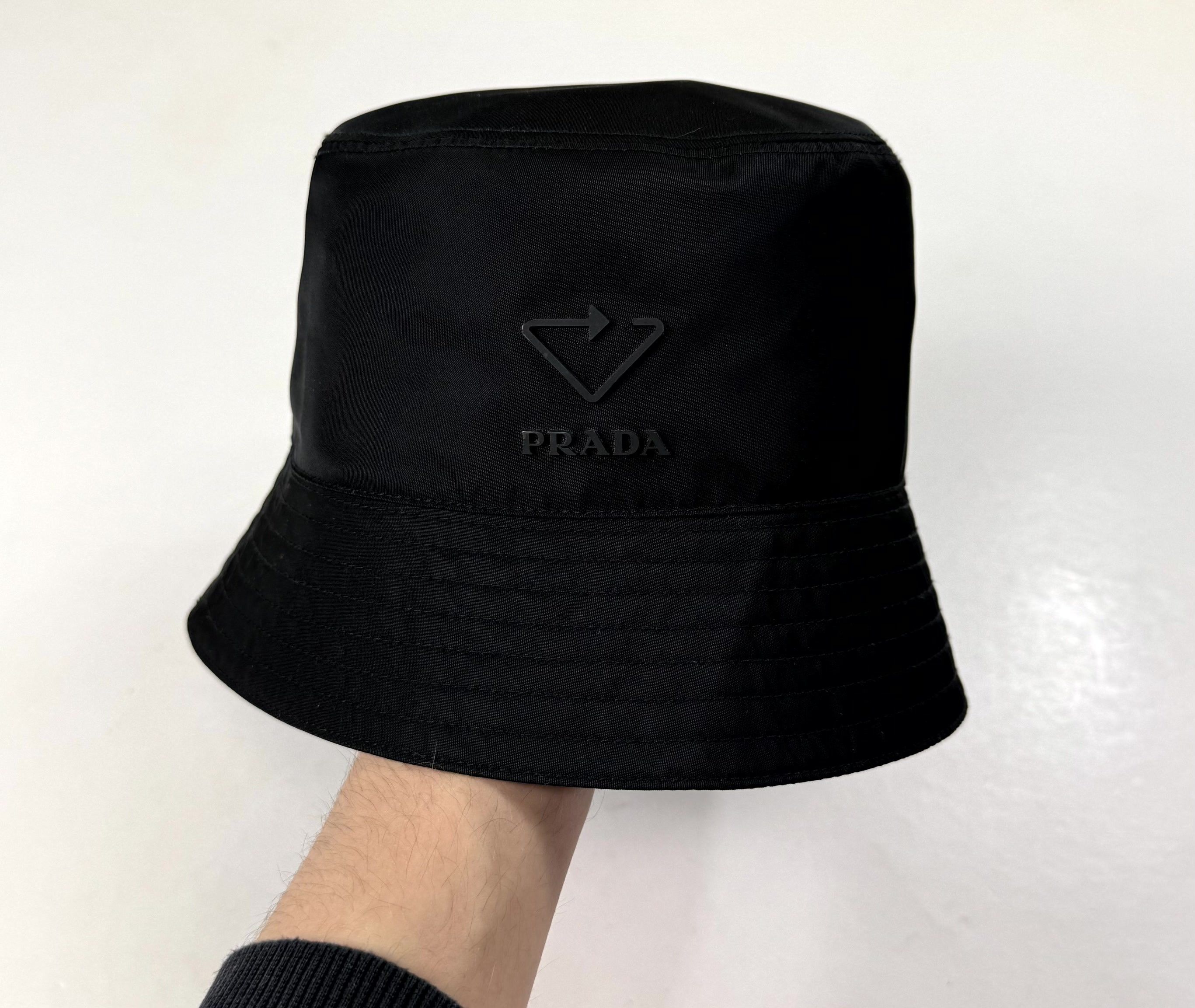 ハット Prada Re-Nylon Bucket Hat Black Black Re-nylon Bucket Hat | PRADA