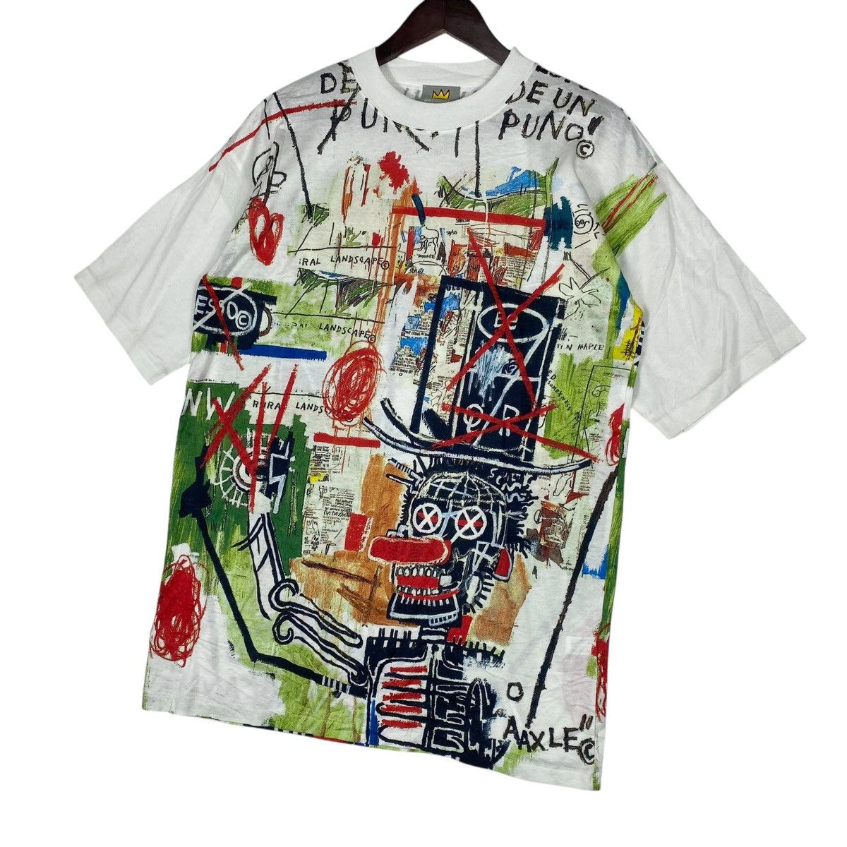 Jean-Michel Basquiat × Vintage Vintage 1997 Jean Michel Basquiat T Shirt Size US XL / EU 56 / 4 - 4 Thumbnail