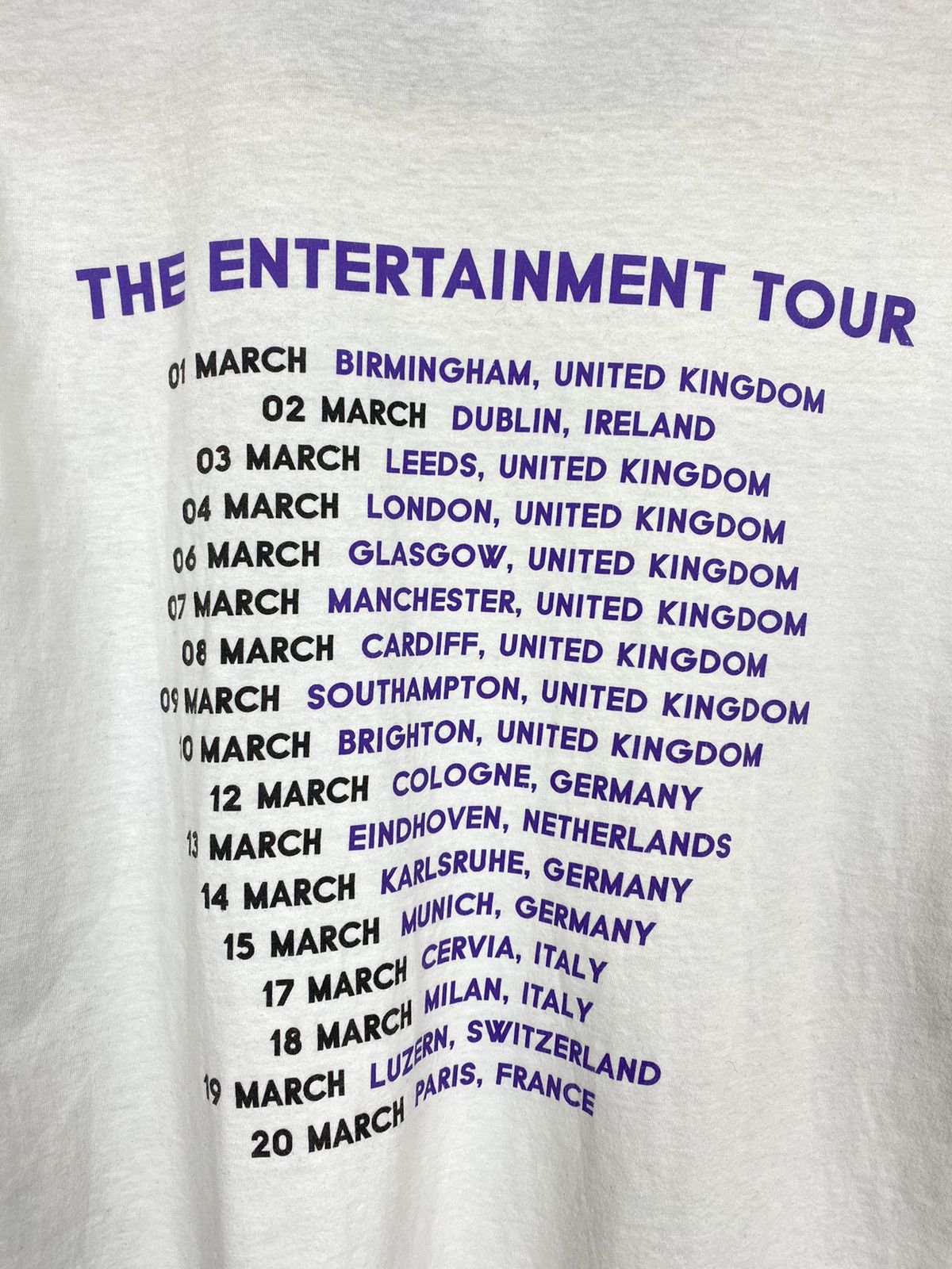 Band Tees Anvil Waterparks Short Sleeve Rock Tour T-Shirt Size M White Size US M / EU 48-50 / 2 - 7 Thumbnail