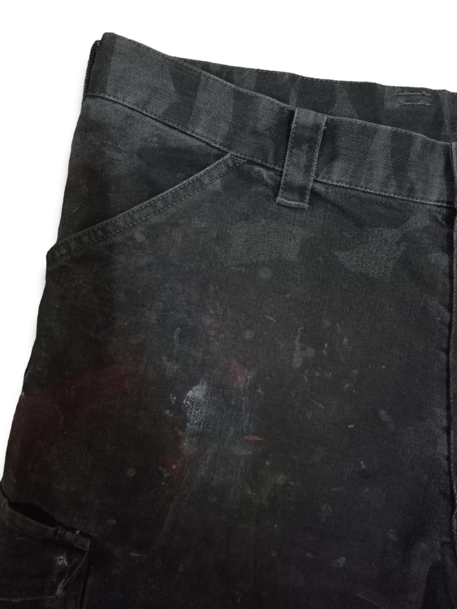 Japanese Brand Vintage Japanese Brand Painted Cargo Baggy Denim Pants Size US 34 / EU 50 - 7 Thumbnail