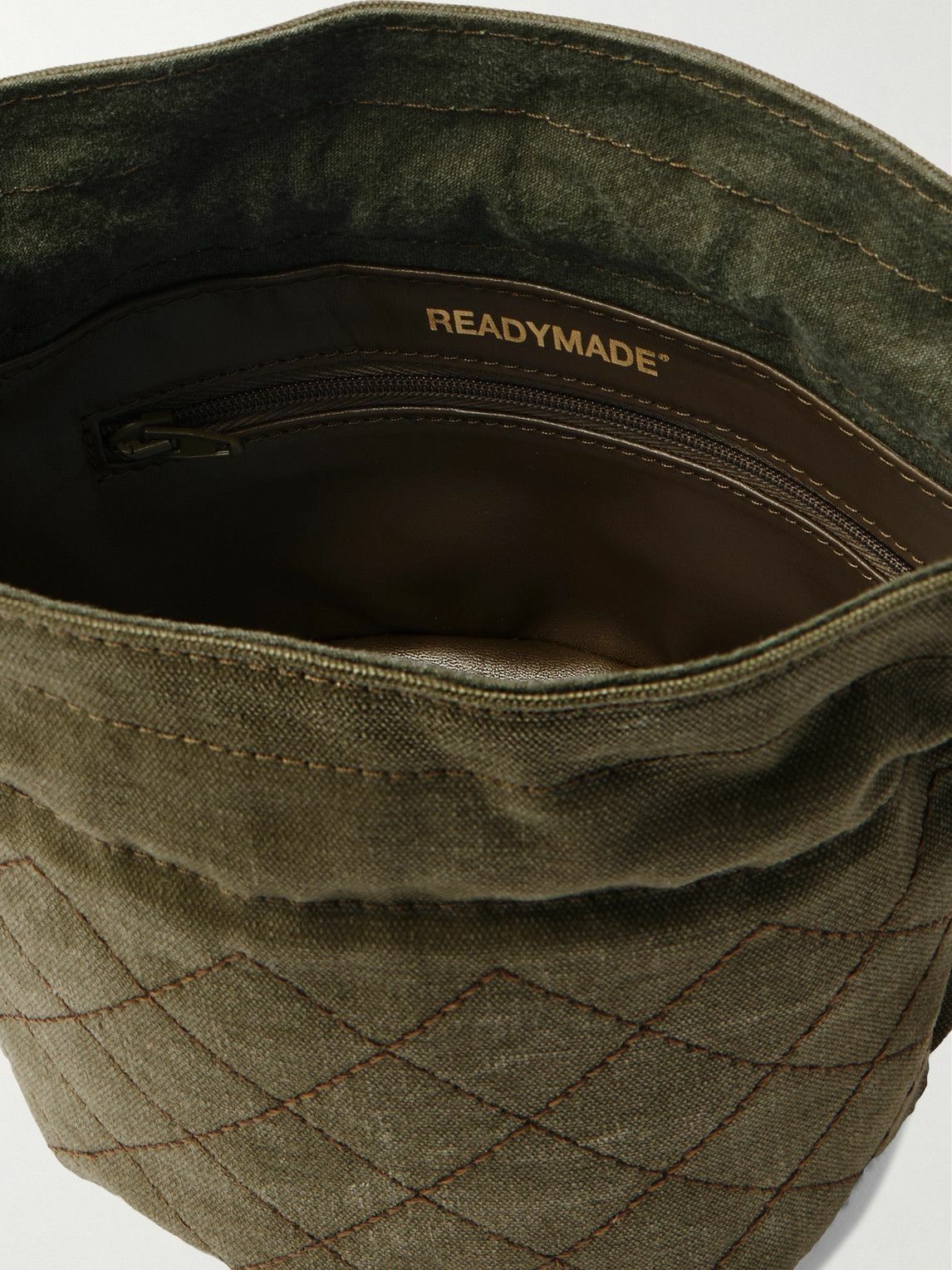 READYMADE READYMADE Quilted Embellished Military Canvas Crossbody Bag Size ONE SIZE - 8 Thumbnail
