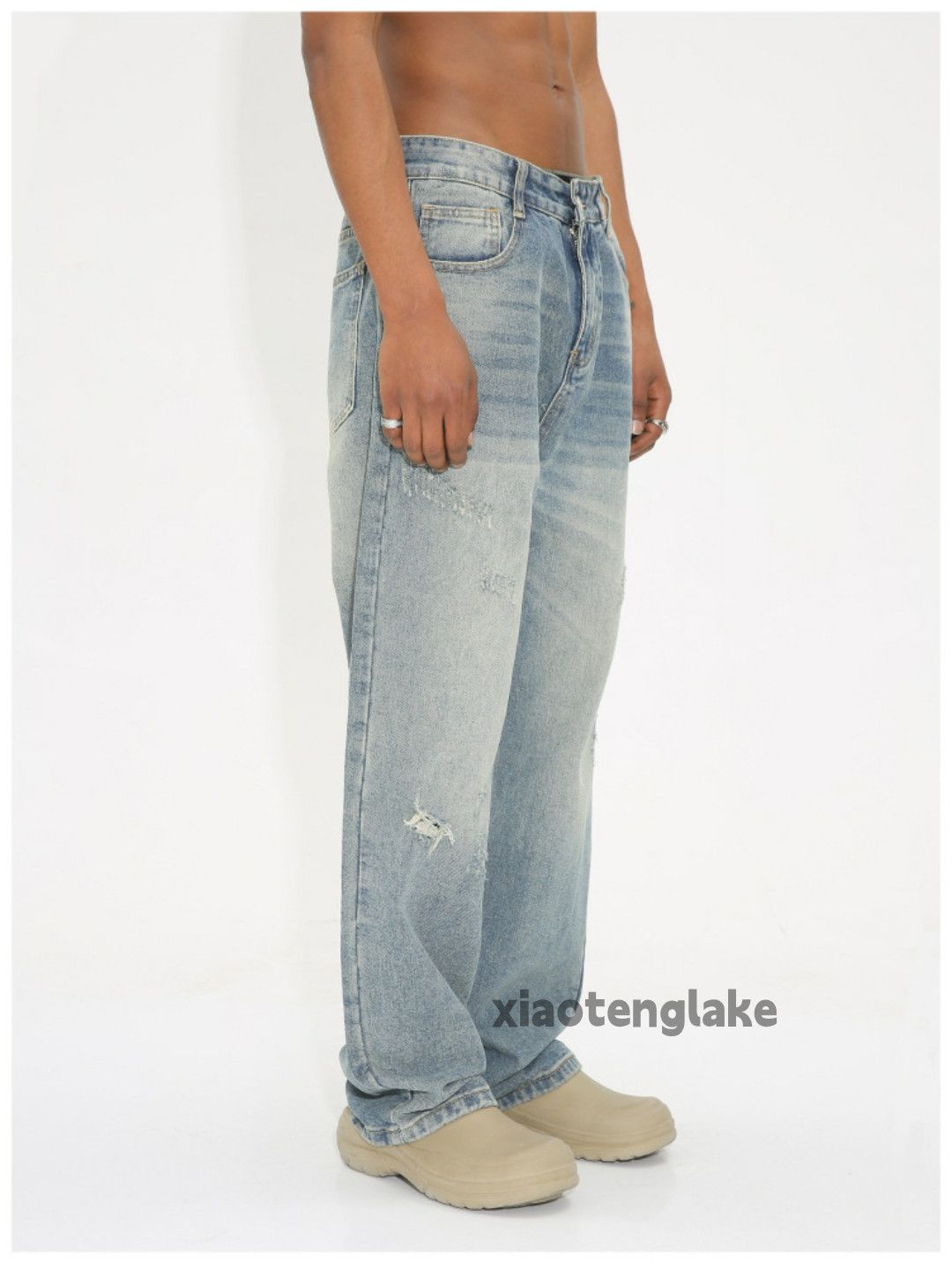 Jean × Vintage y2k washed faded cleanfit yuppie loose baggy jeans Size US 30 / EU 46 - 5 Thumbnail
