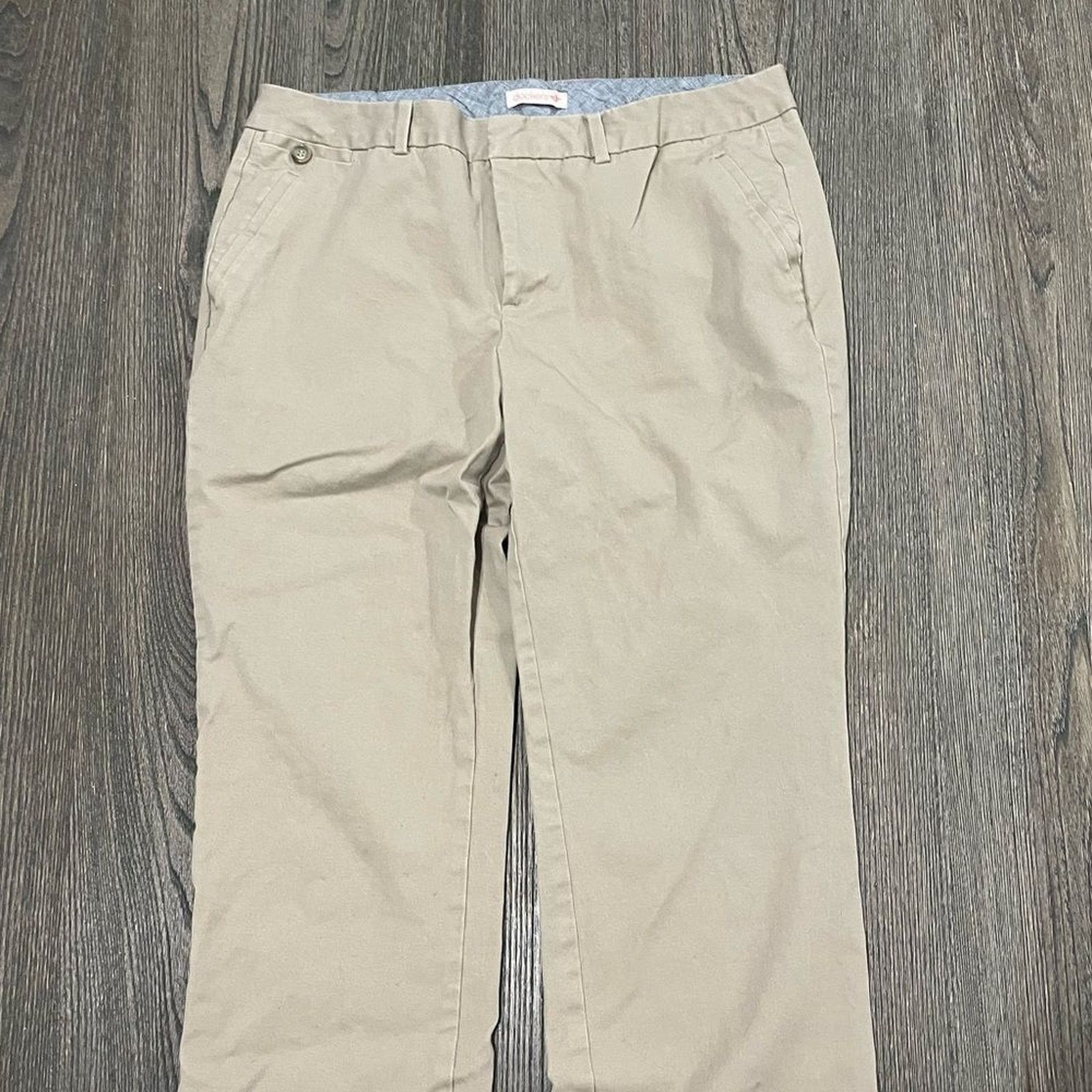 Dockers Dockers Khaki Dress Pants Straight Leg Flat Front Mid Rise12 Size 34" / US 12 / IT 48 - 3 Thumbnail
