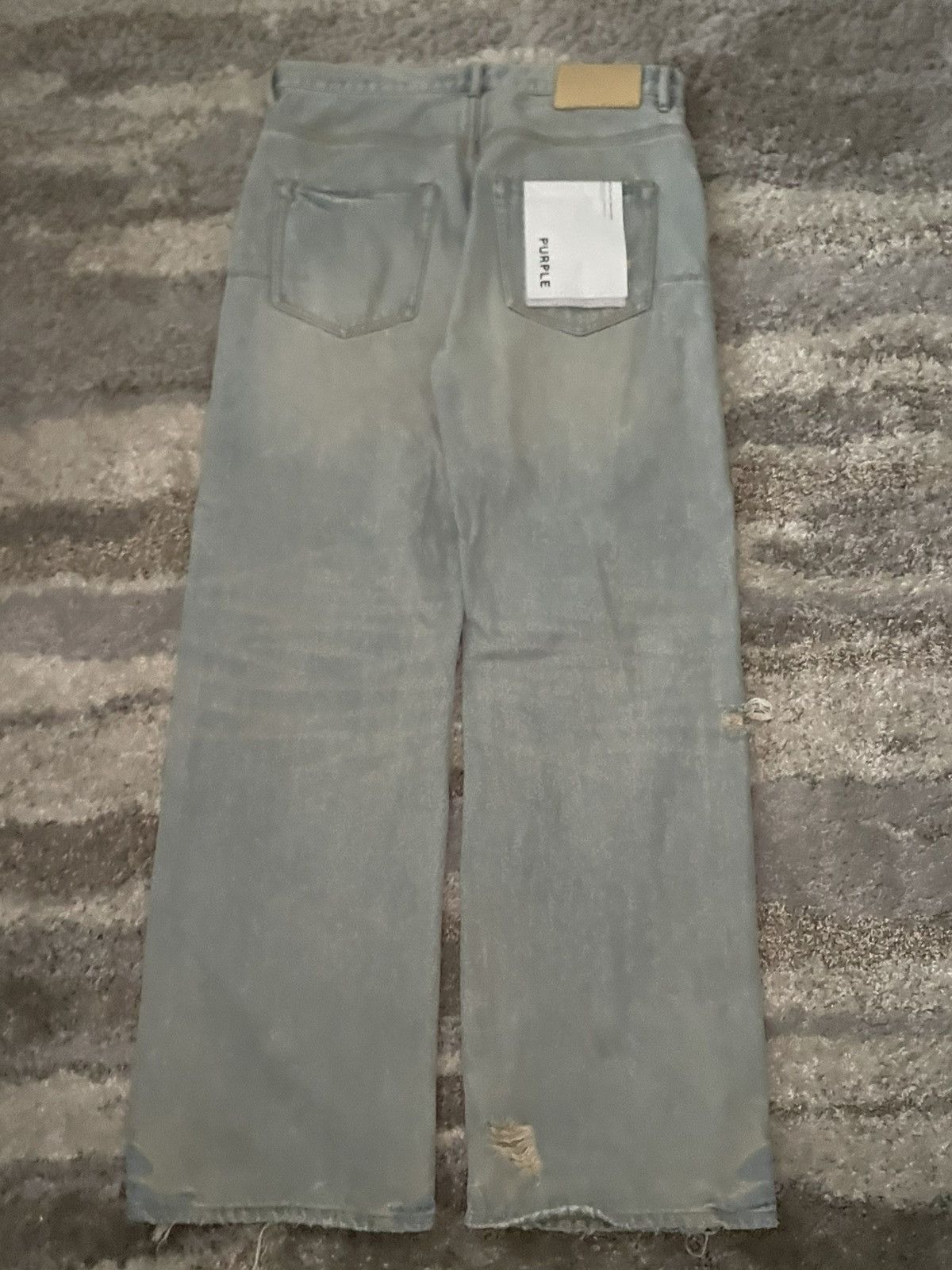 Purple Brand Baggy Purple Jeans Size US 33 - 3 Thumbnail