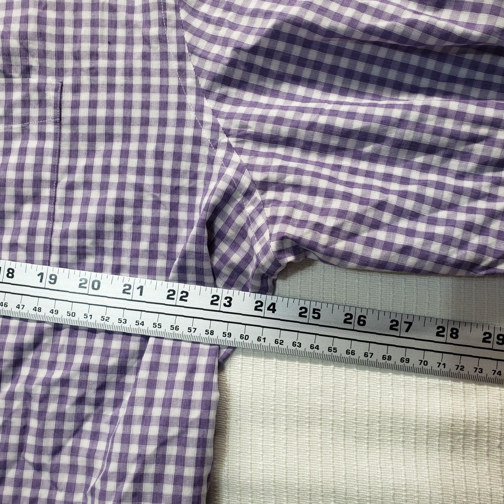 Merona Merona Purple Plaid Shirt Men 2XL Long Sleeve Button-Up Cotton 100% Adult Size 2XL Mens 2X-Large Size US XXL / EU 58 / 5 - 5 Thumbnail