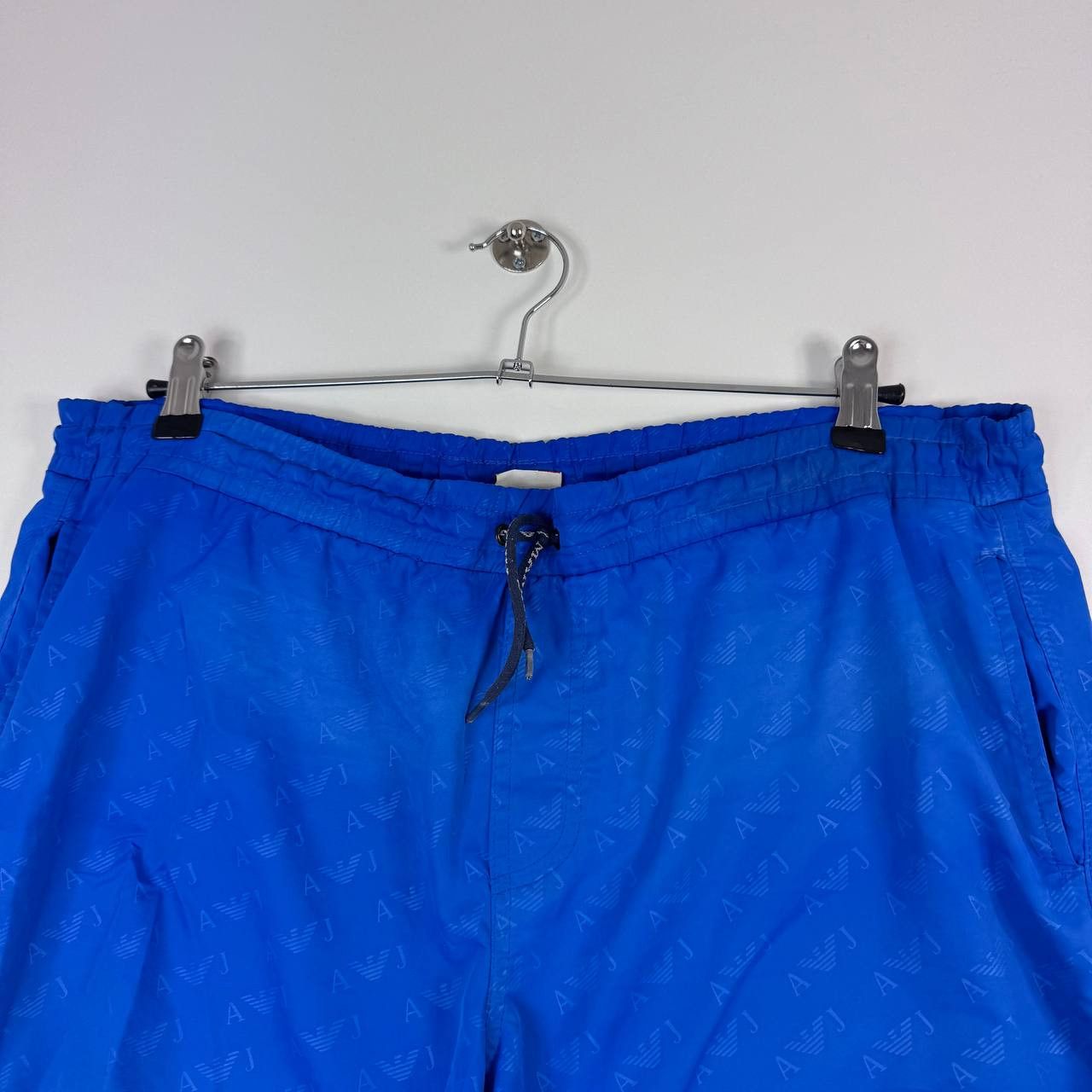 Armani Armani Jeans AJ Swim Shorts Blue Logo Pattern Beach Summer L Size US 30 / EU 46 - 3 Thumbnail