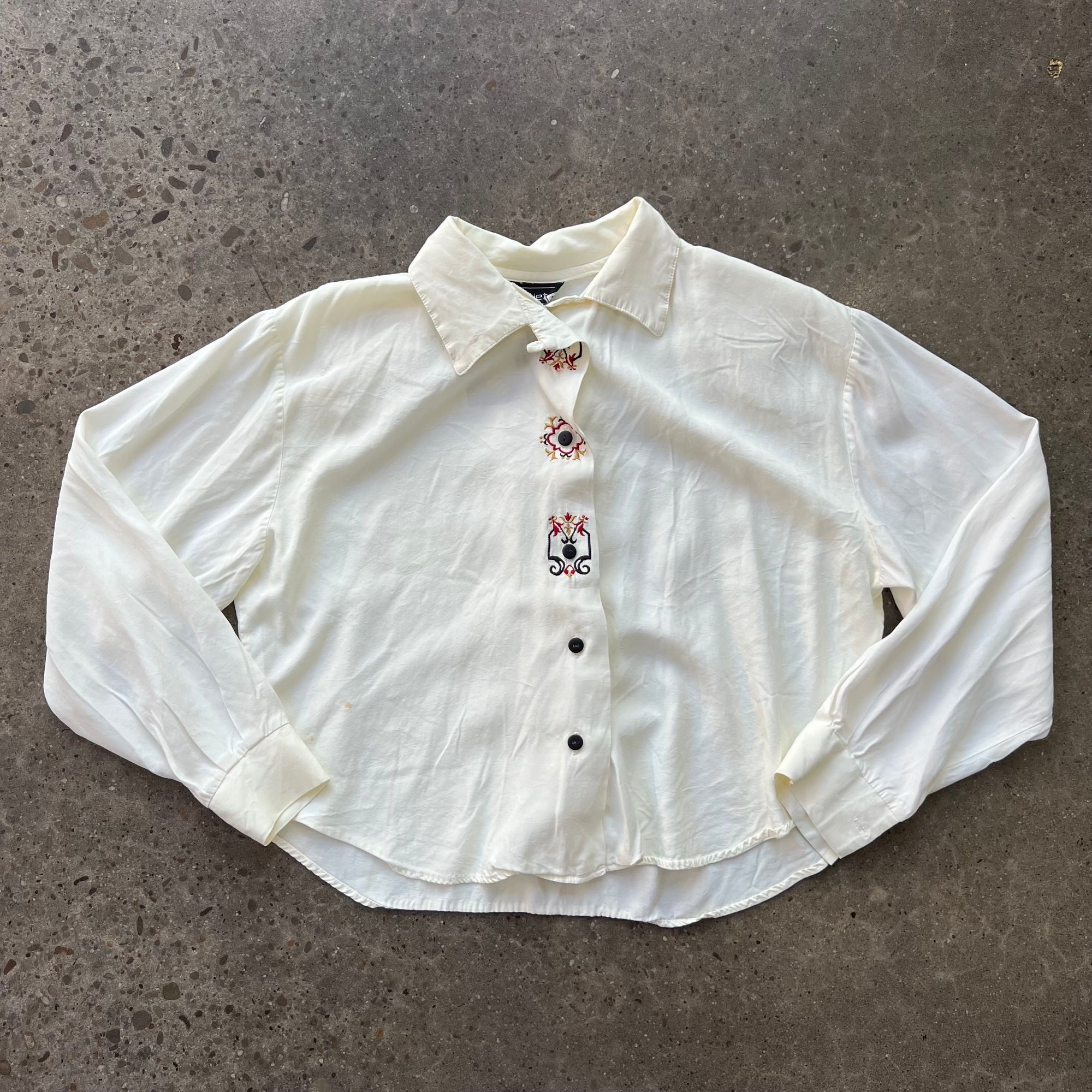 Vintage Vintage Anxiety Button-Up Classic Statement Shirt Size L / US 10 / IT 46 - 2 Thumbnail