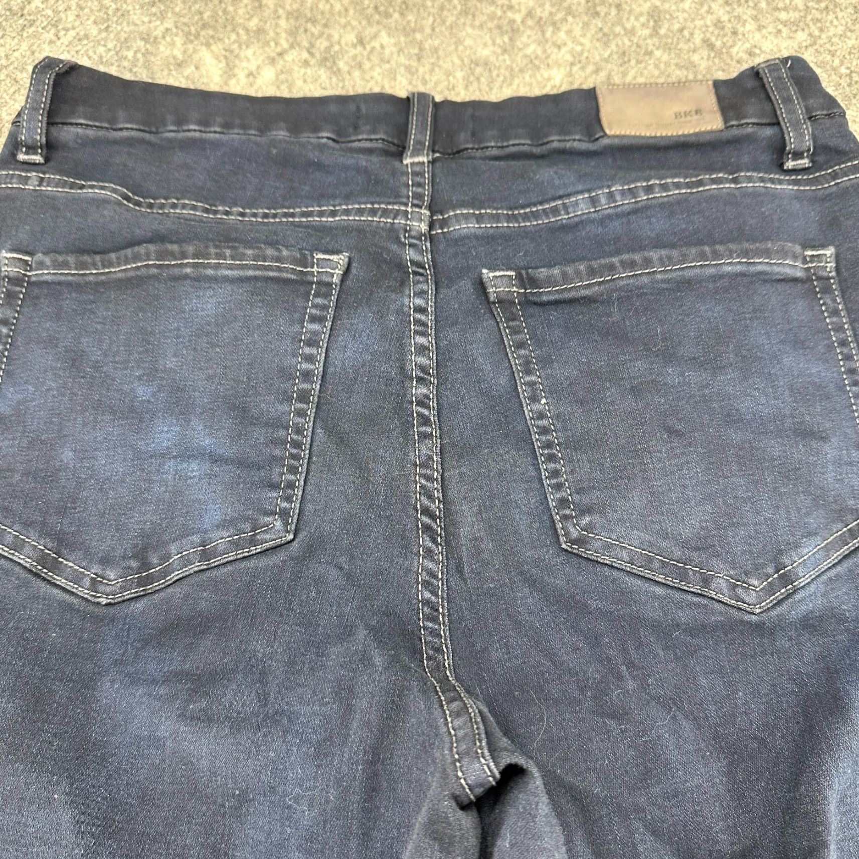 Vintage VINTAGE Buckle Jeans Womens 29x33.5 Black Denim Flared High Rise Stretch Inseam 33.5 Regular Rock Vintage Ladies Womens Size 30" / US 8 / IT 44 - 4 Thumbnail