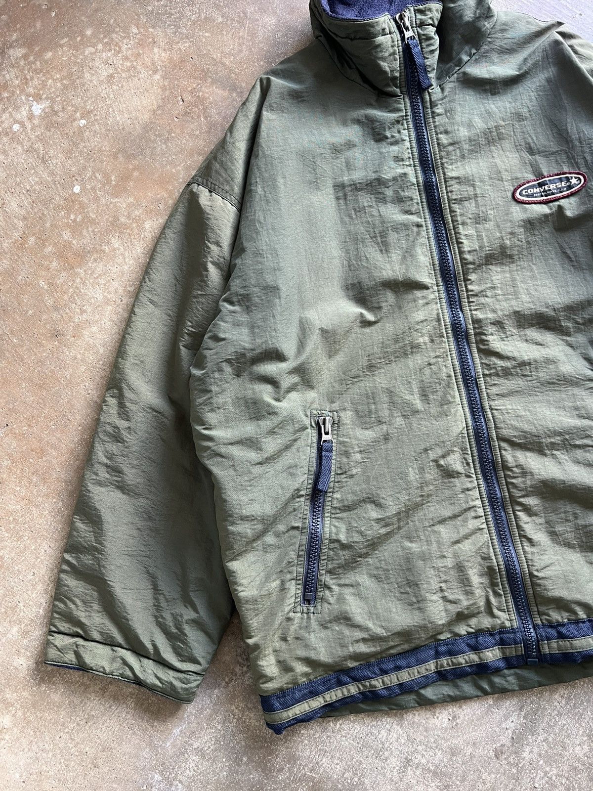 Converse Vintage 90s Converse All Star Double Layer Jacket Size US M / EU 48-50 / 2 - 6 Thumbnail