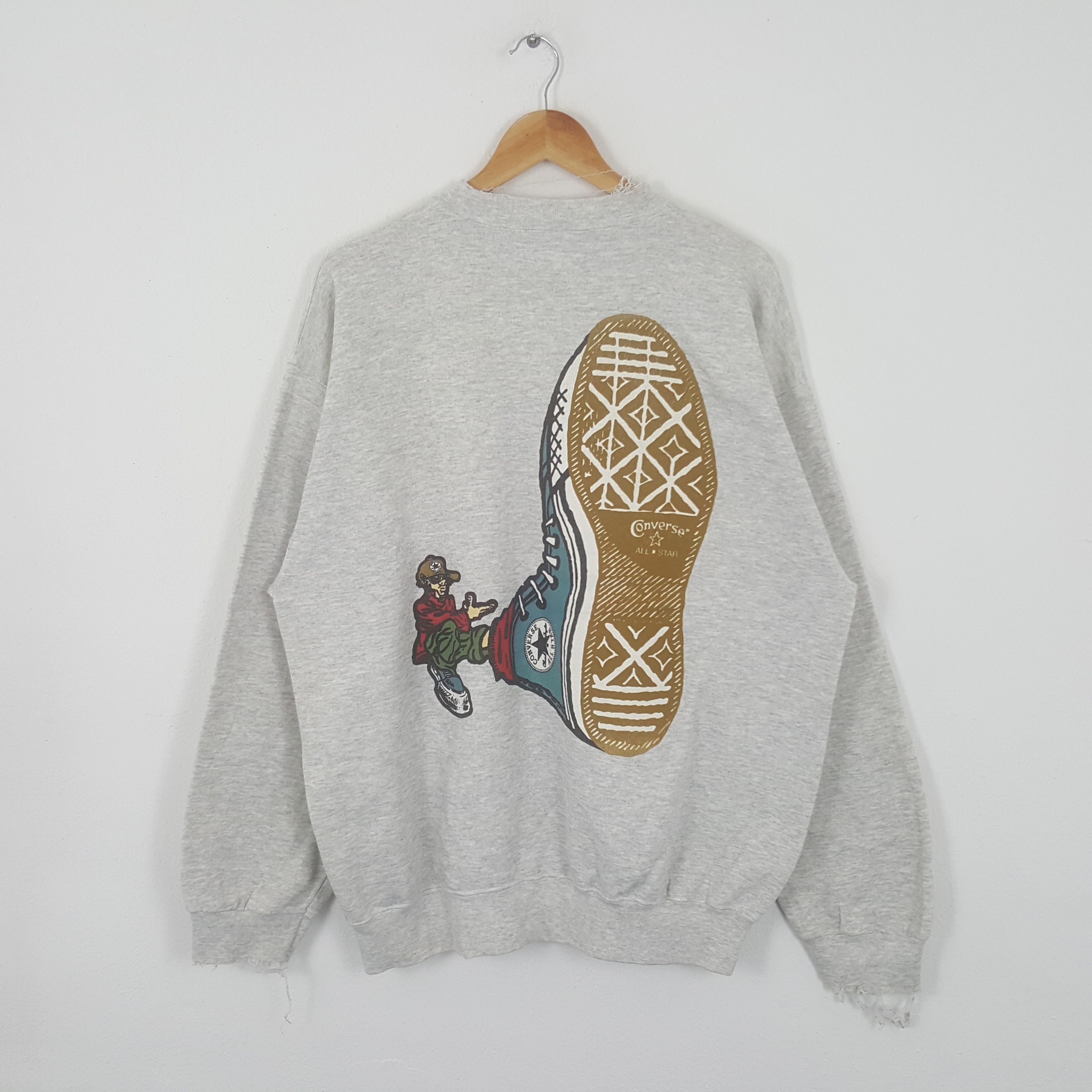 Vintage 90's Converse All Star America Distressed Sweatshirt