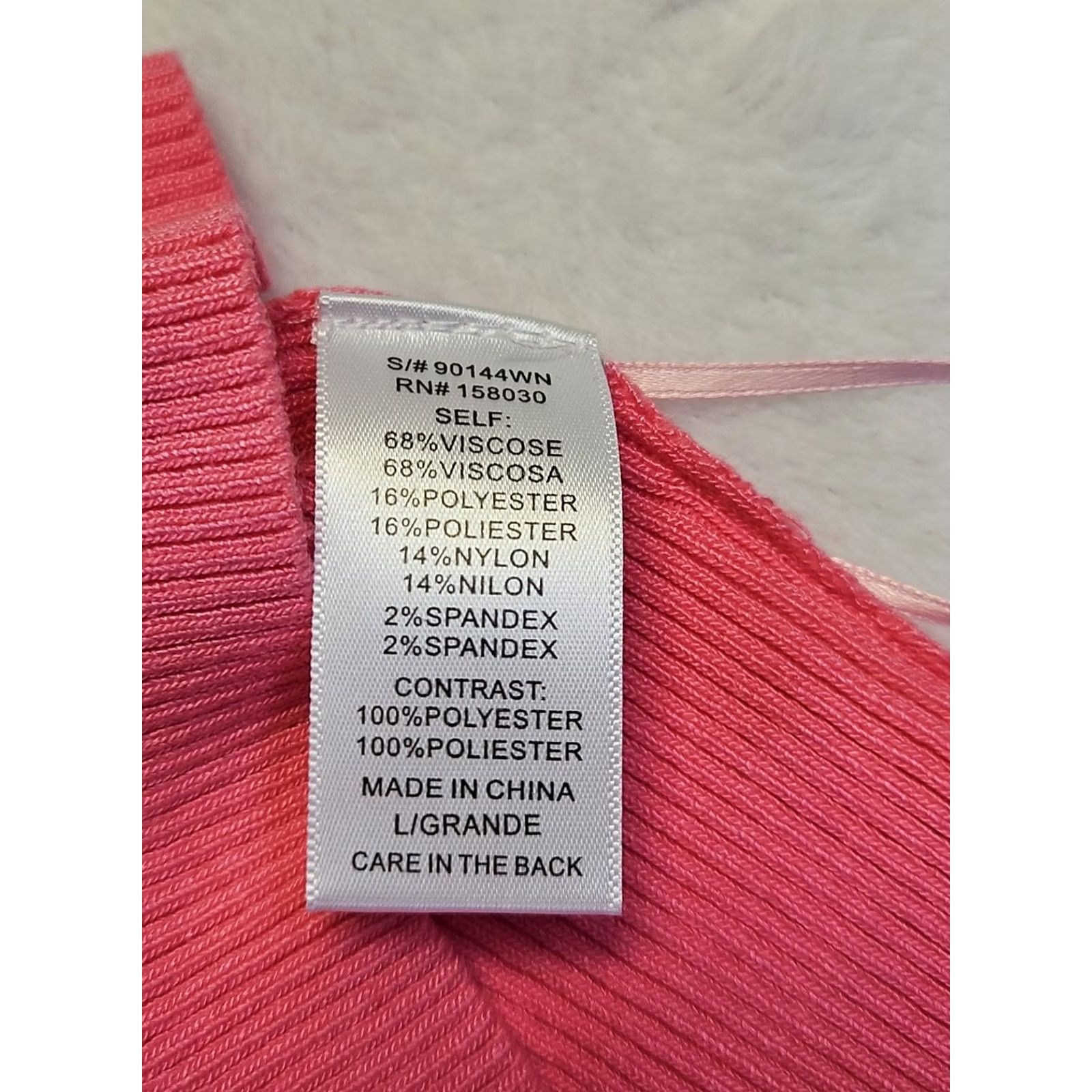 Vintage Love Tree Ribbed Knit Tank Top Lot 2 NWT Blue Pink Sleeveless Pullover Viscose Blend Women's Tank Top L Size L / US 10 / IT 46 - 7 Thumbnail