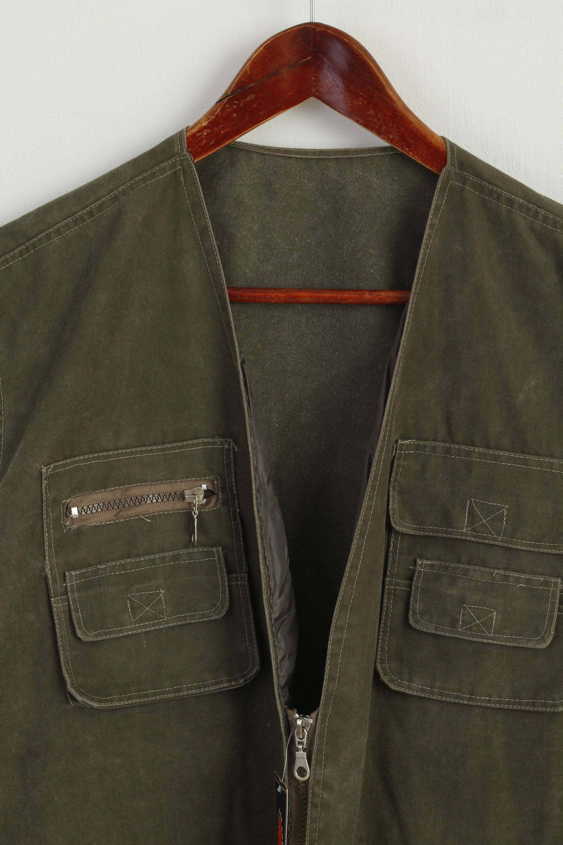 Other New Shifeng Brand Men L Waistcoat Khaki Fishing 8840 Size US L / EU 52-54 / 3 - 2 Thumbnail