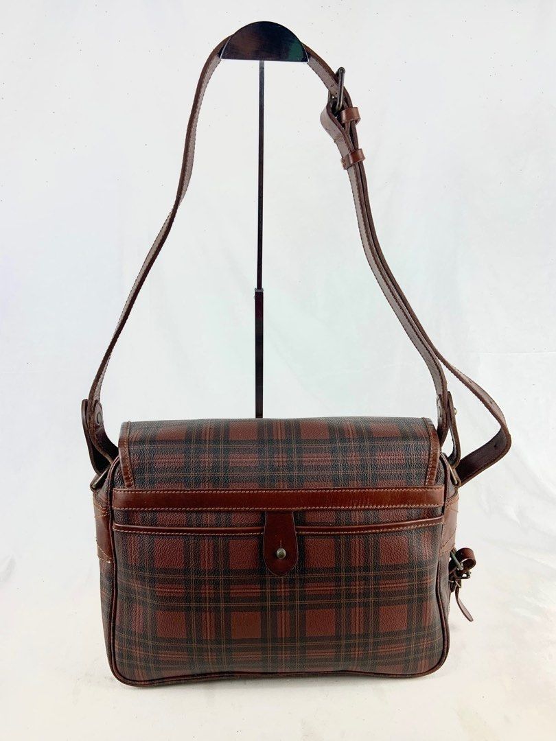 Polo Ralph Lauren Vintage Polo Ralph Lauren Tartan Plaid Messenger Bag Size ONE SIZE - 4 Thumbnail