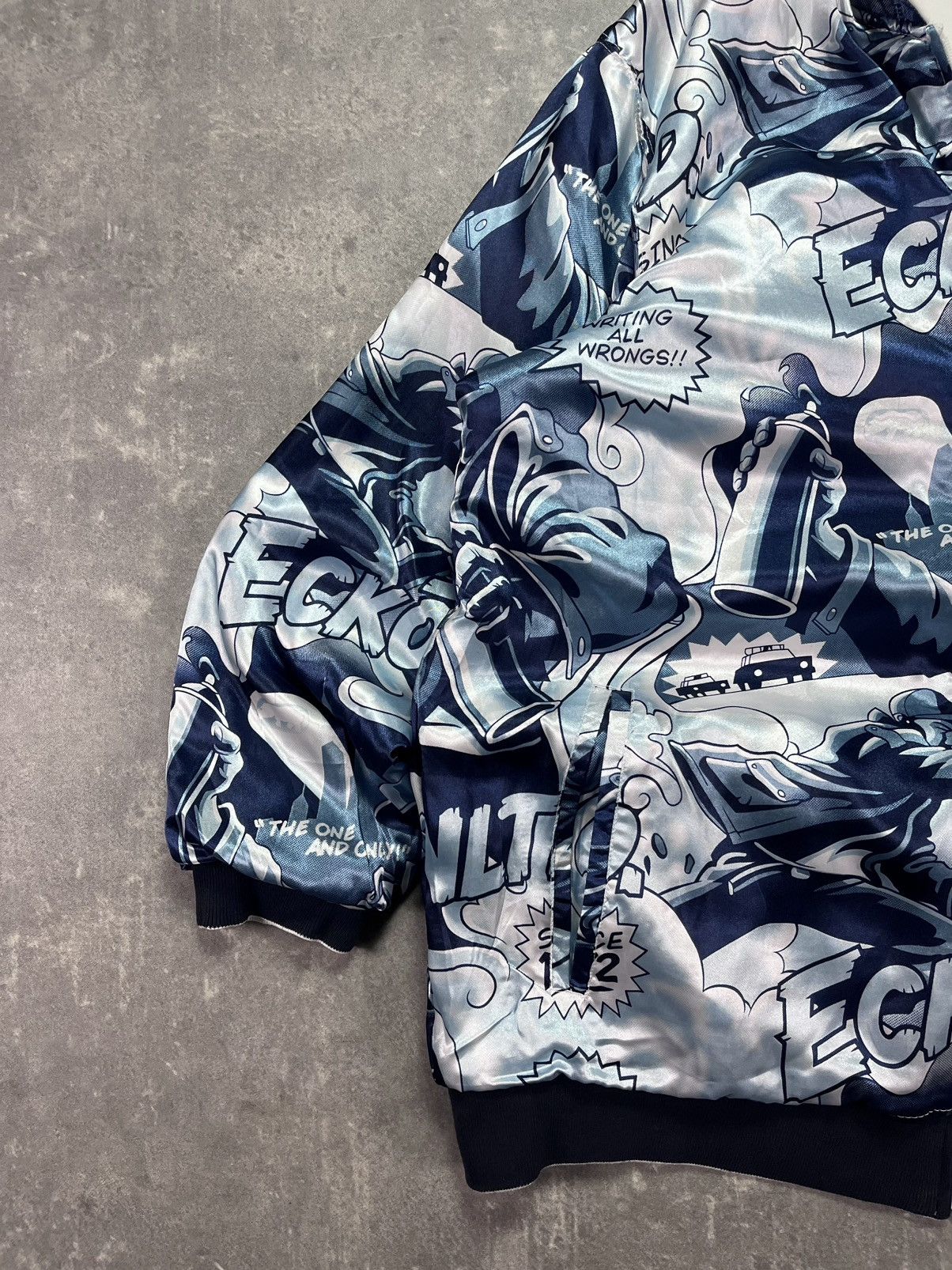 Ecko Unltd. 00s Ecko Unltd. Reversible AOP Printed Baggy Zip Hoodie XXL Size US XXL / EU 58 / 5 - 17 Thumbnail