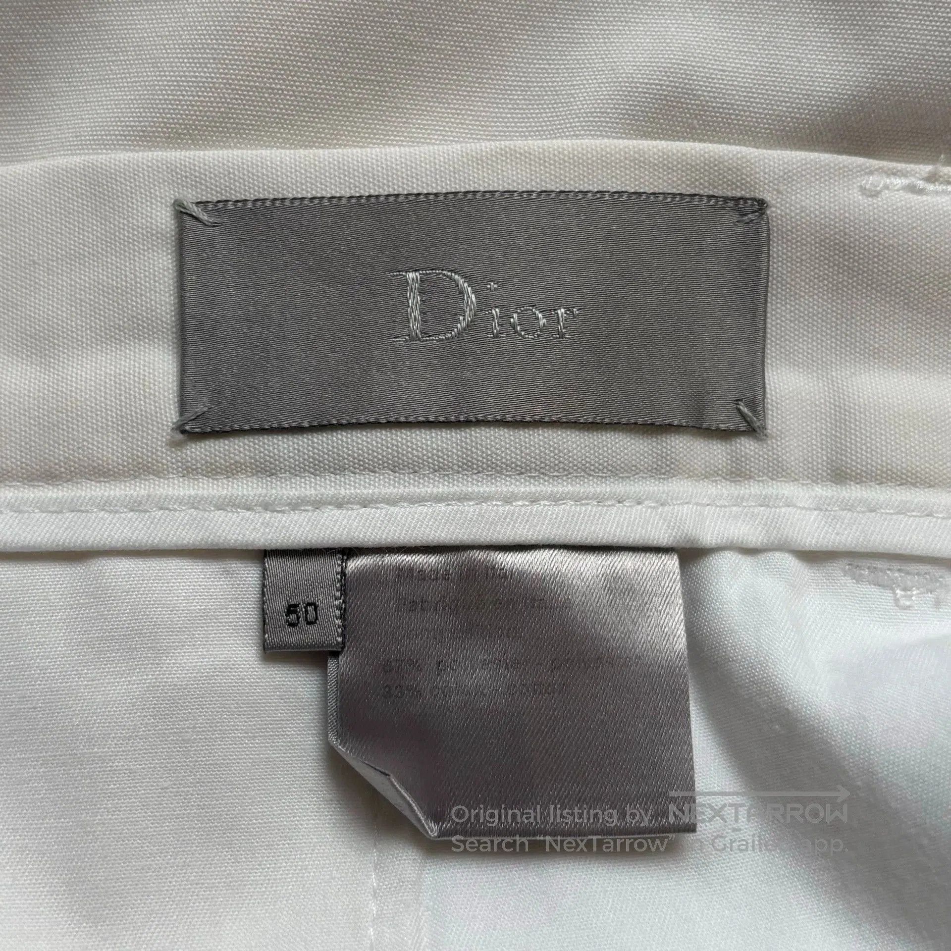 Dior White Casual Pants Size 34. Size US 34 / EU 50 - 4 Thumbnail