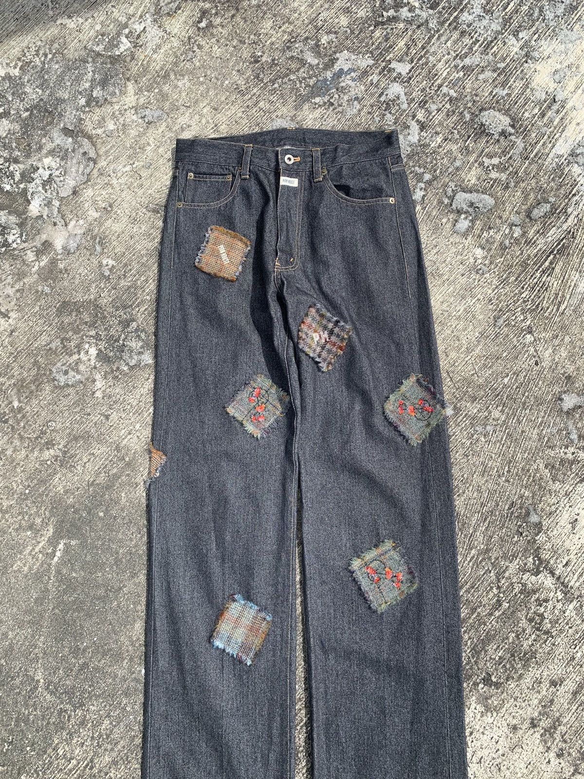 Helmut Lang × Karl Helmut × Pink House Rare🔥 pink house by helmut lang patchwork denim Size US 31 - 6 Thumbnail